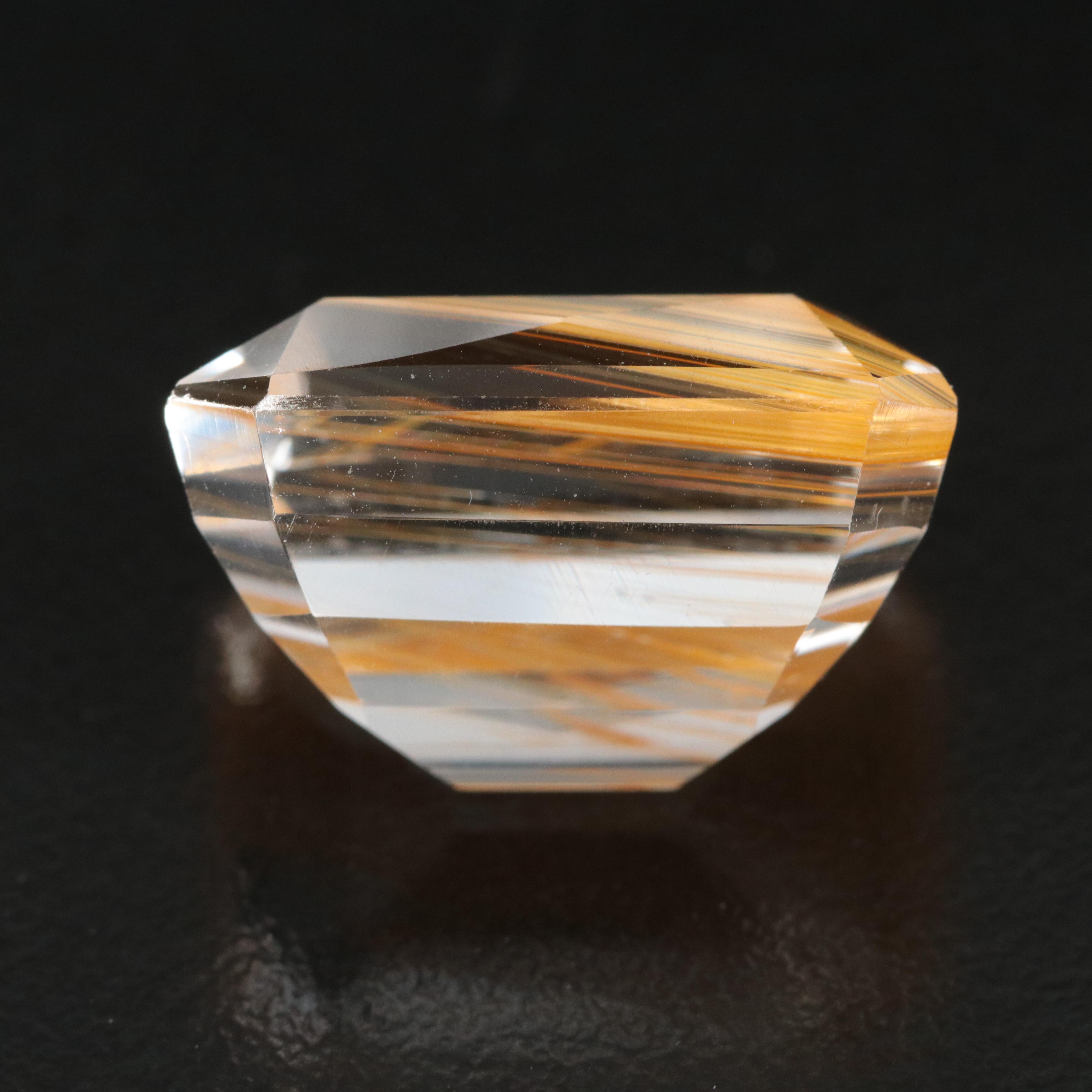 Loose 37.25 CT Rutilated Quartz