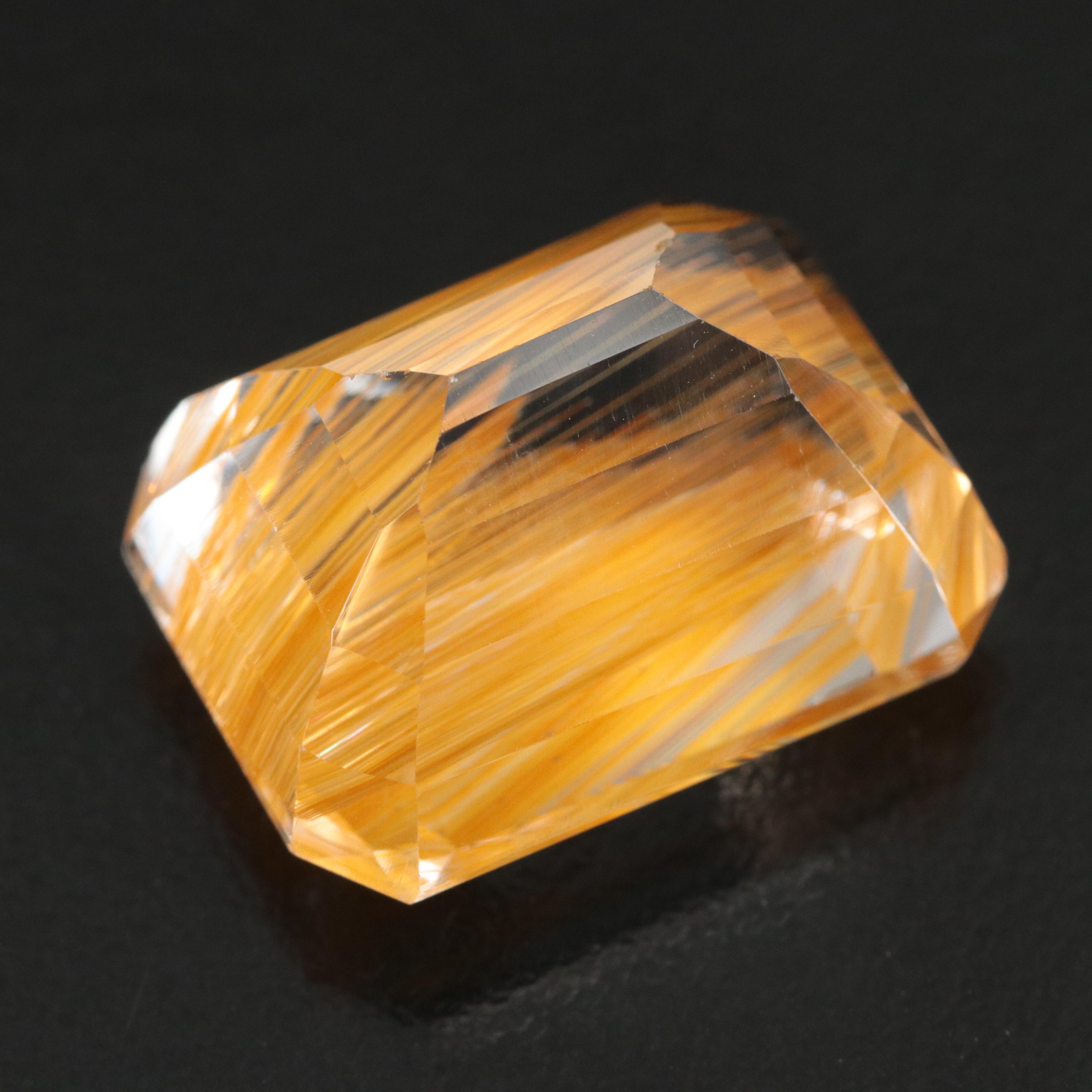 Loose 37.25 CT Rutilated Quartz