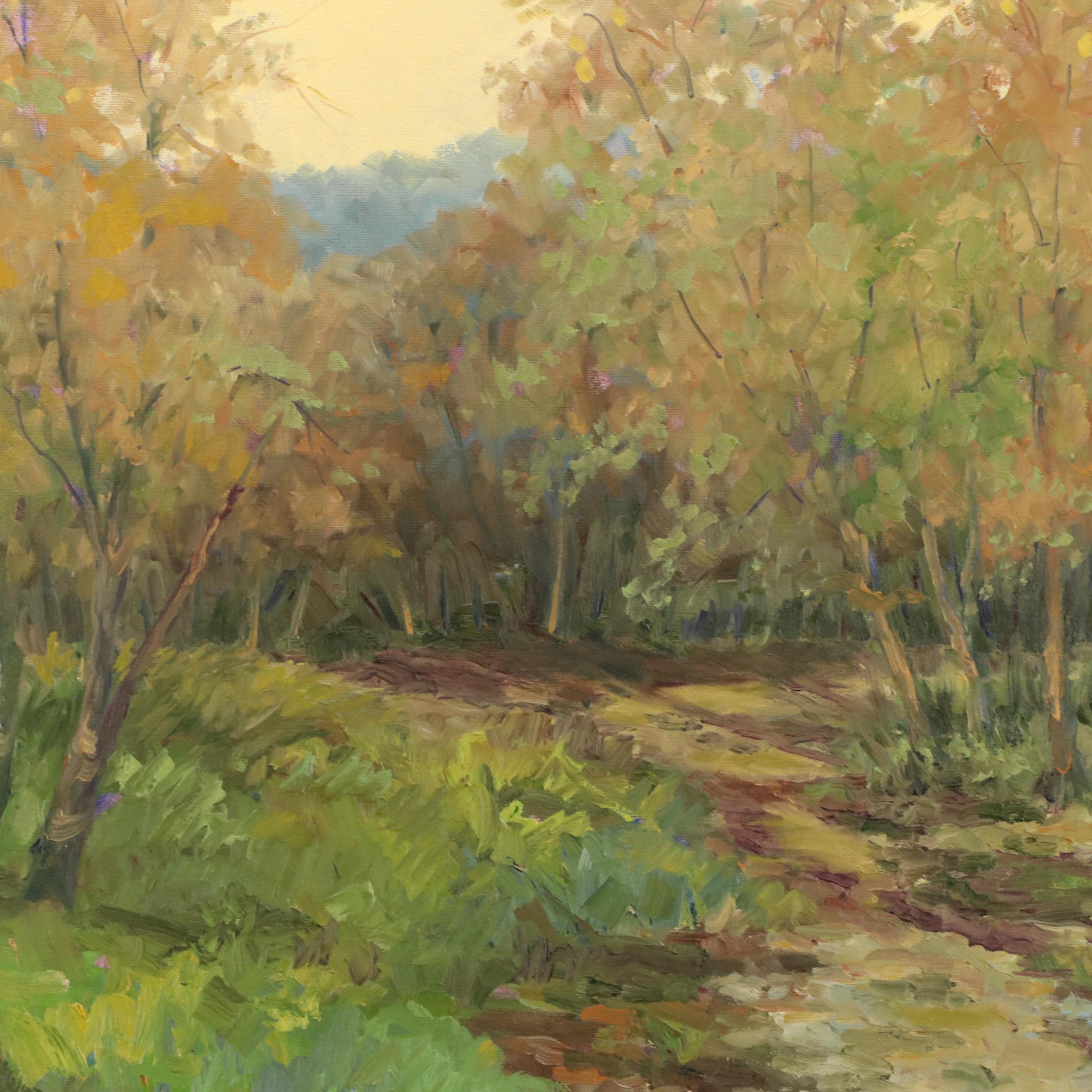 Martha E. Weber Oil Painting of California Woods Nature Preserve