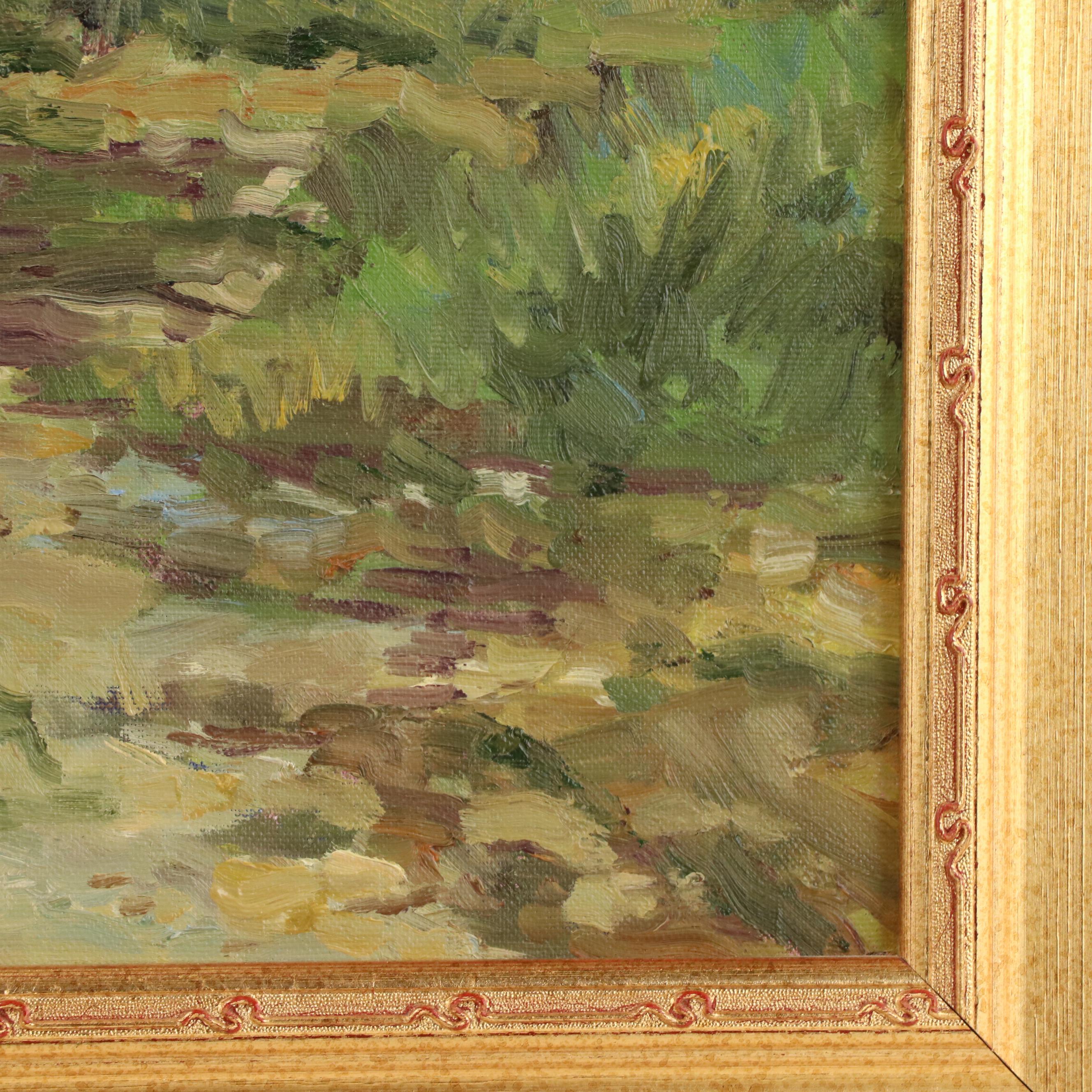 Martha E. Weber Oil Painting of California Woods Nature Preserve