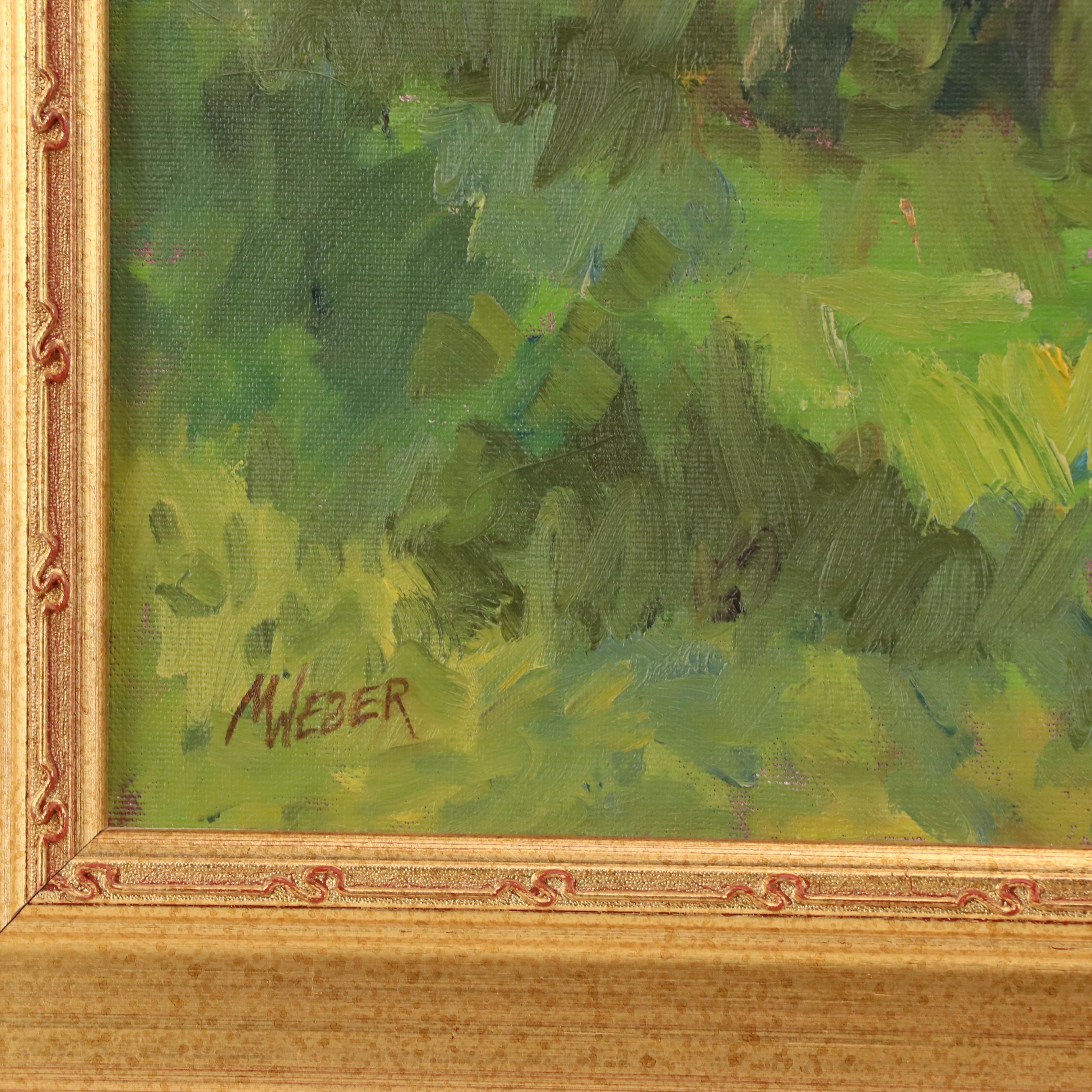 Martha E. Weber Oil Painting of California Woods Nature Preserve