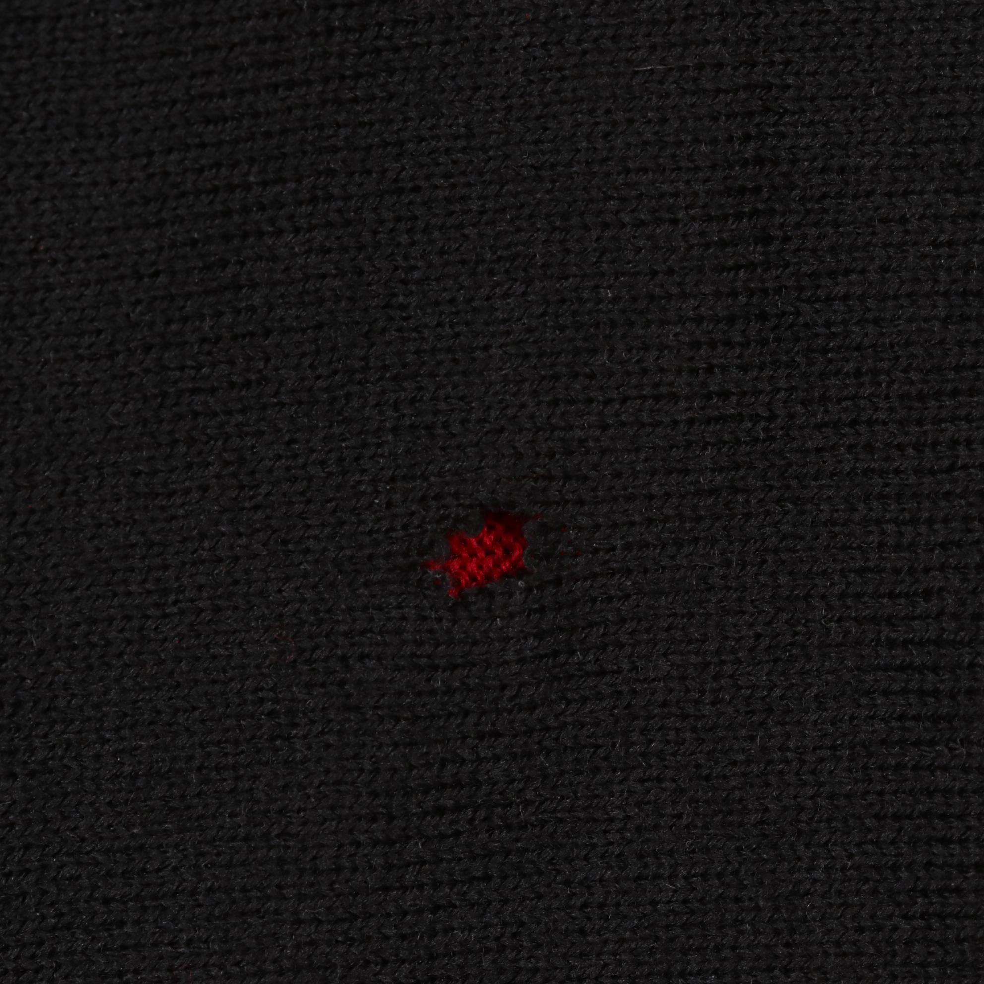 Lord & Taylor Reversible Black and Red Merino Wool Shawl