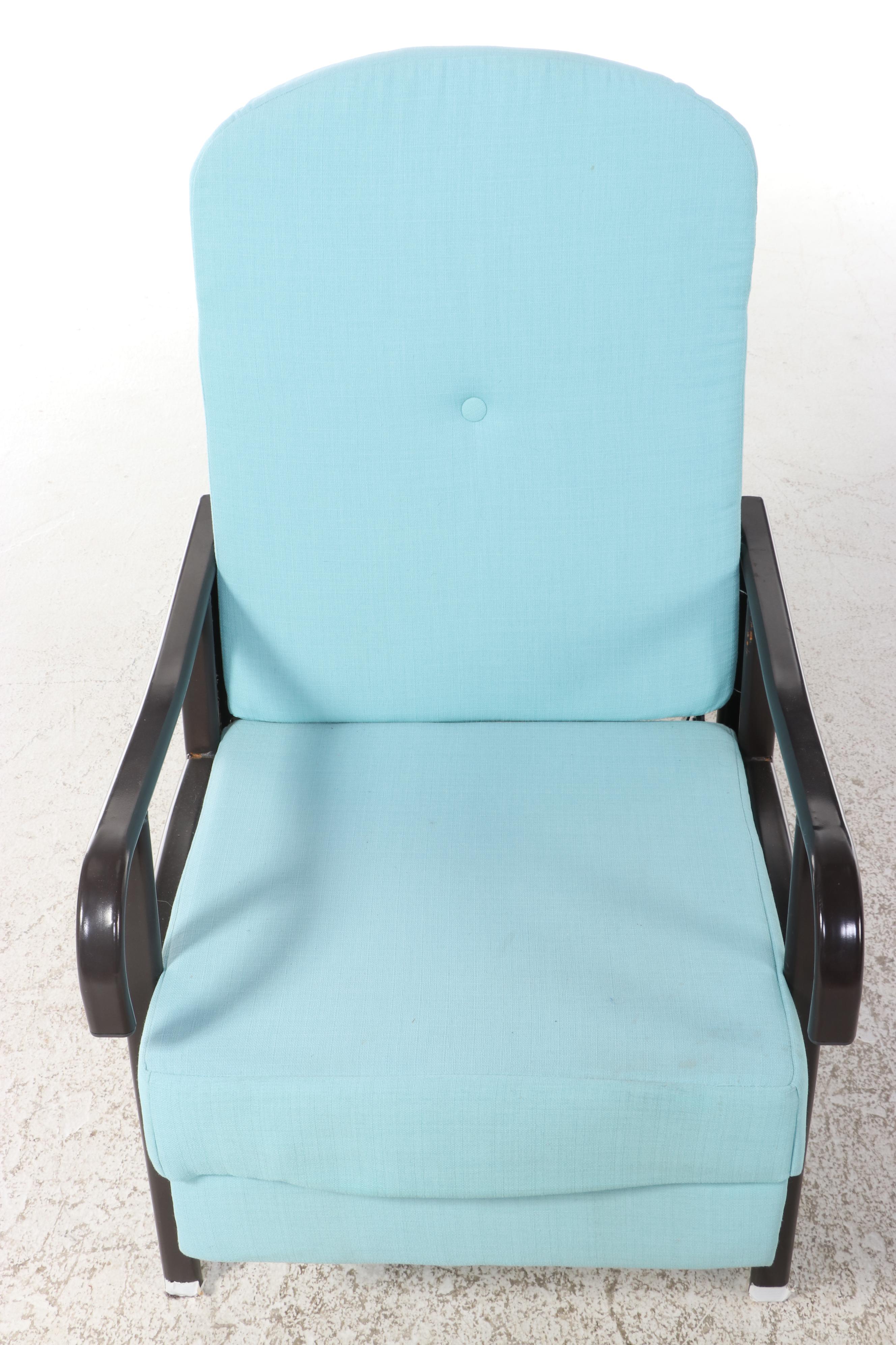 Brylane Home Metal Frame Outdoor Recliner