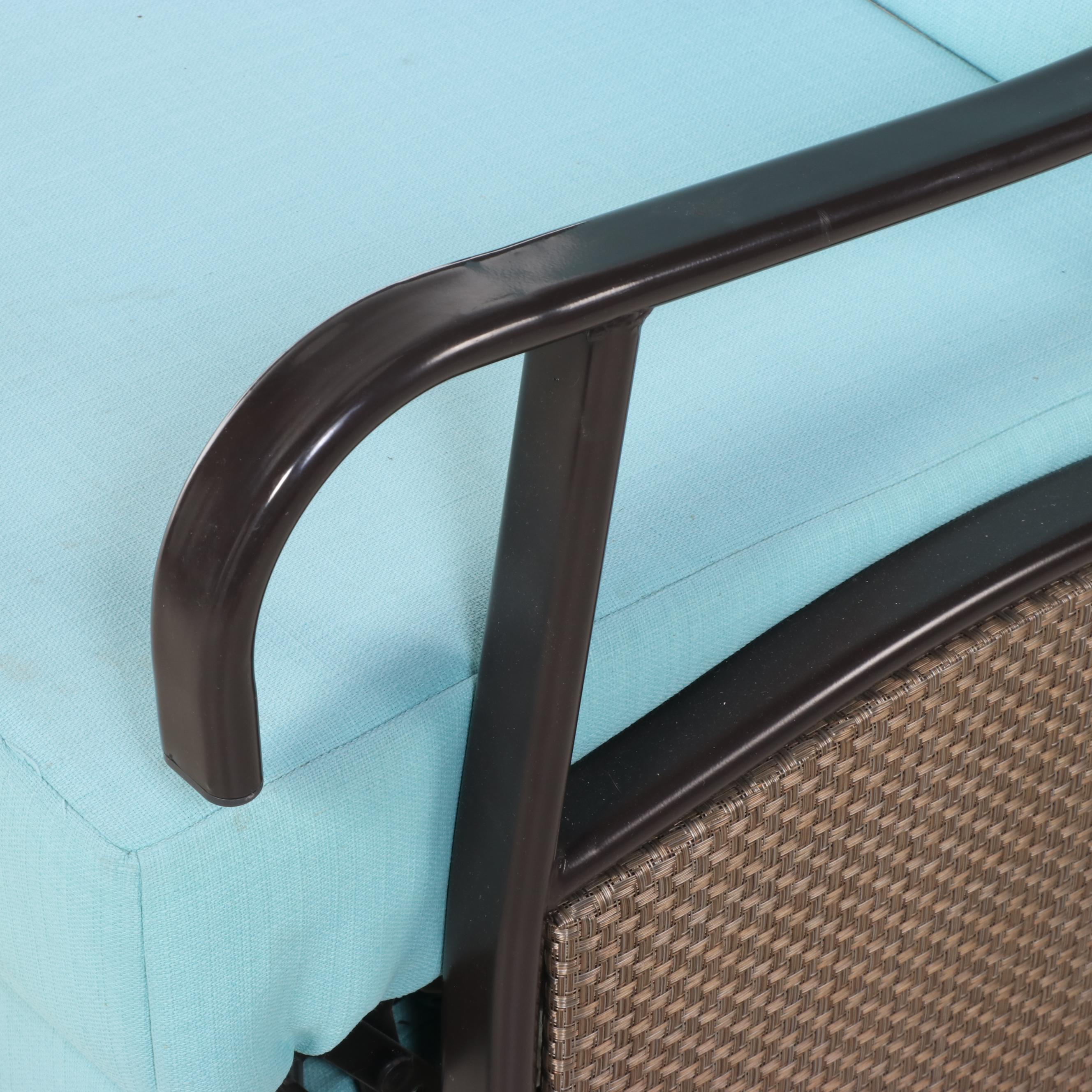 Brylane Home Metal Frame Outdoor Recliner