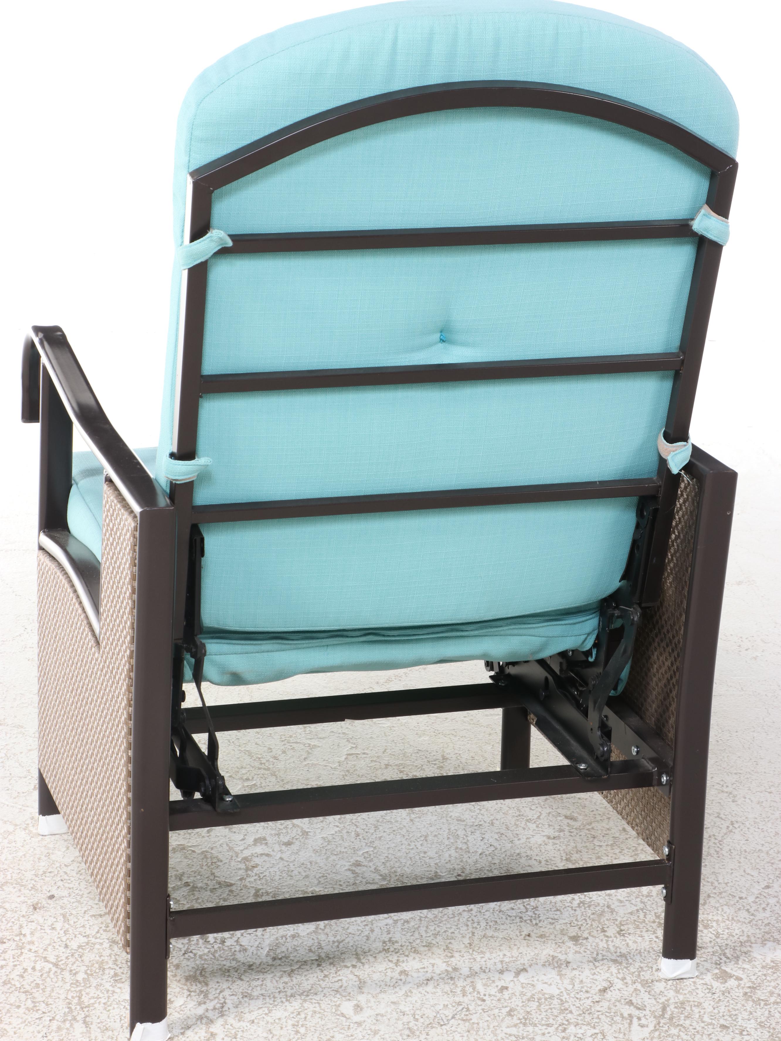 Brylane Home Metal Frame Outdoor Recliner