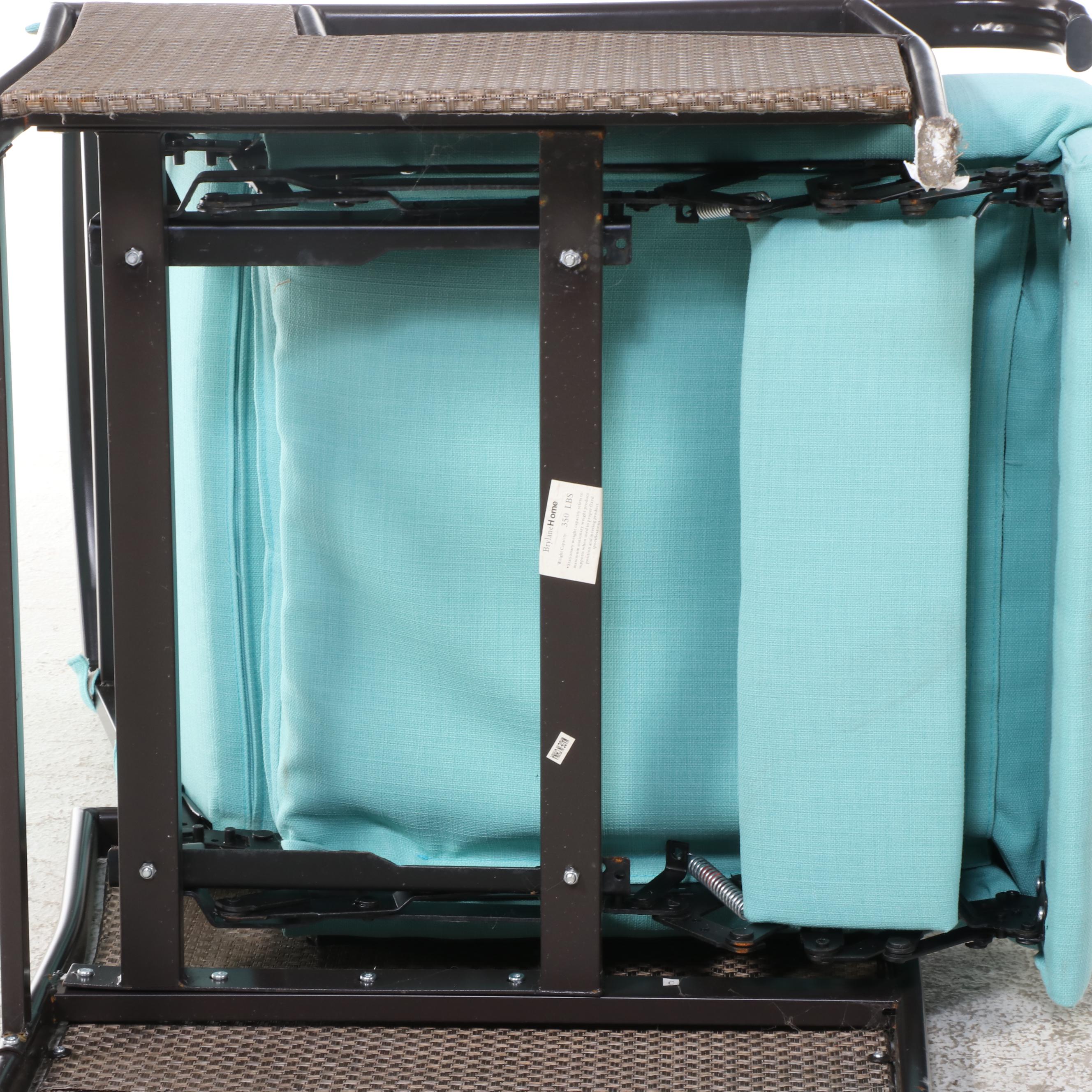 Brylane Home Metal Frame Outdoor Recliner