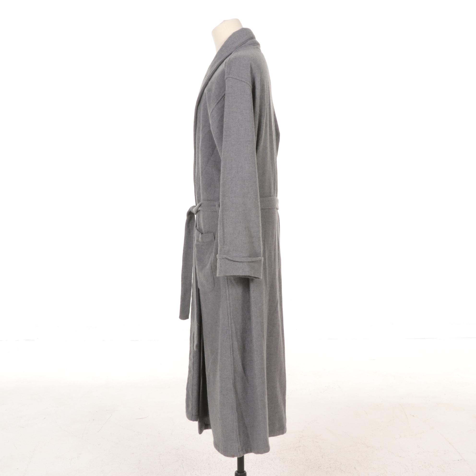 Cashmere Boutique Grey Robe With Belt Everything But The House