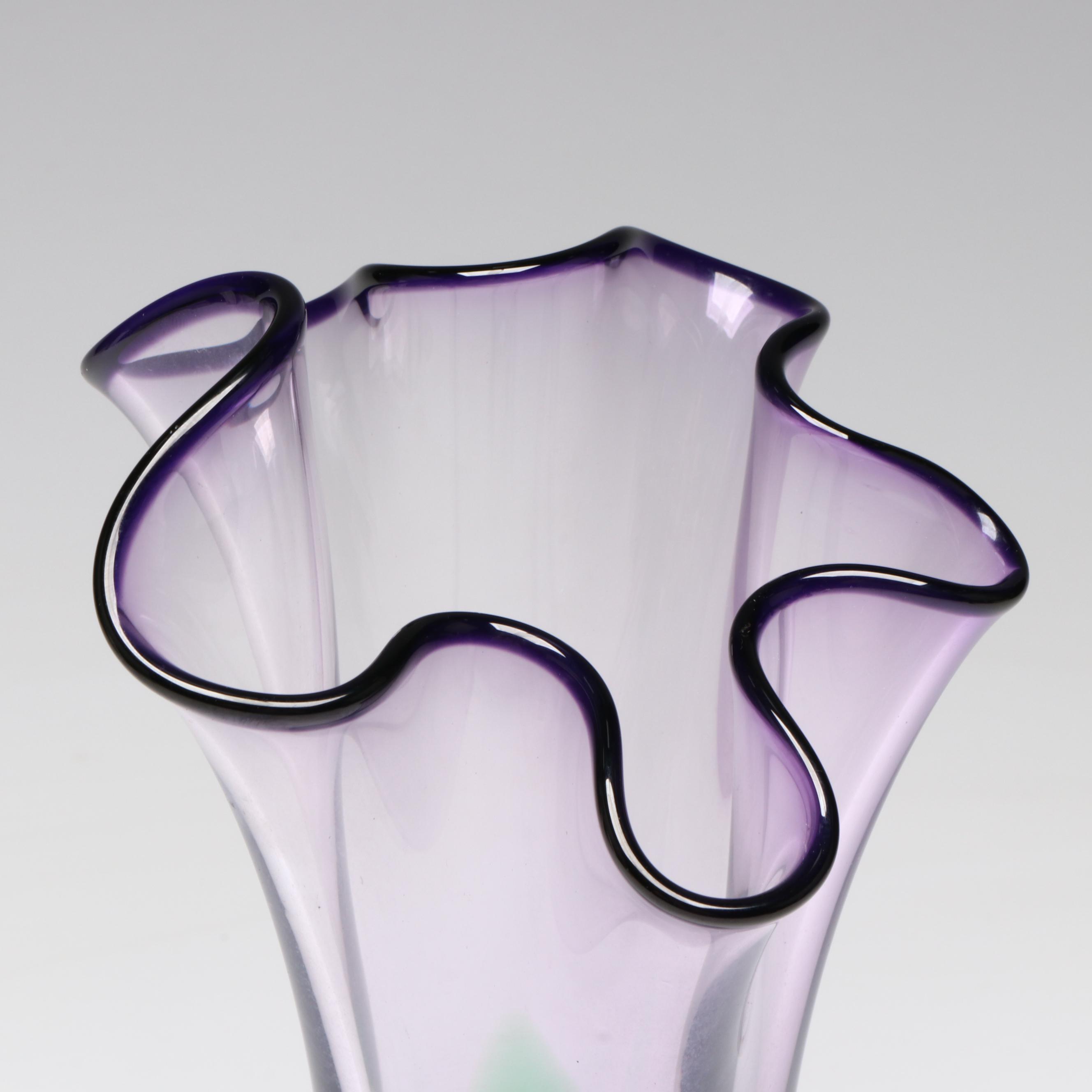 Adam Jabronski Art Glass Vase