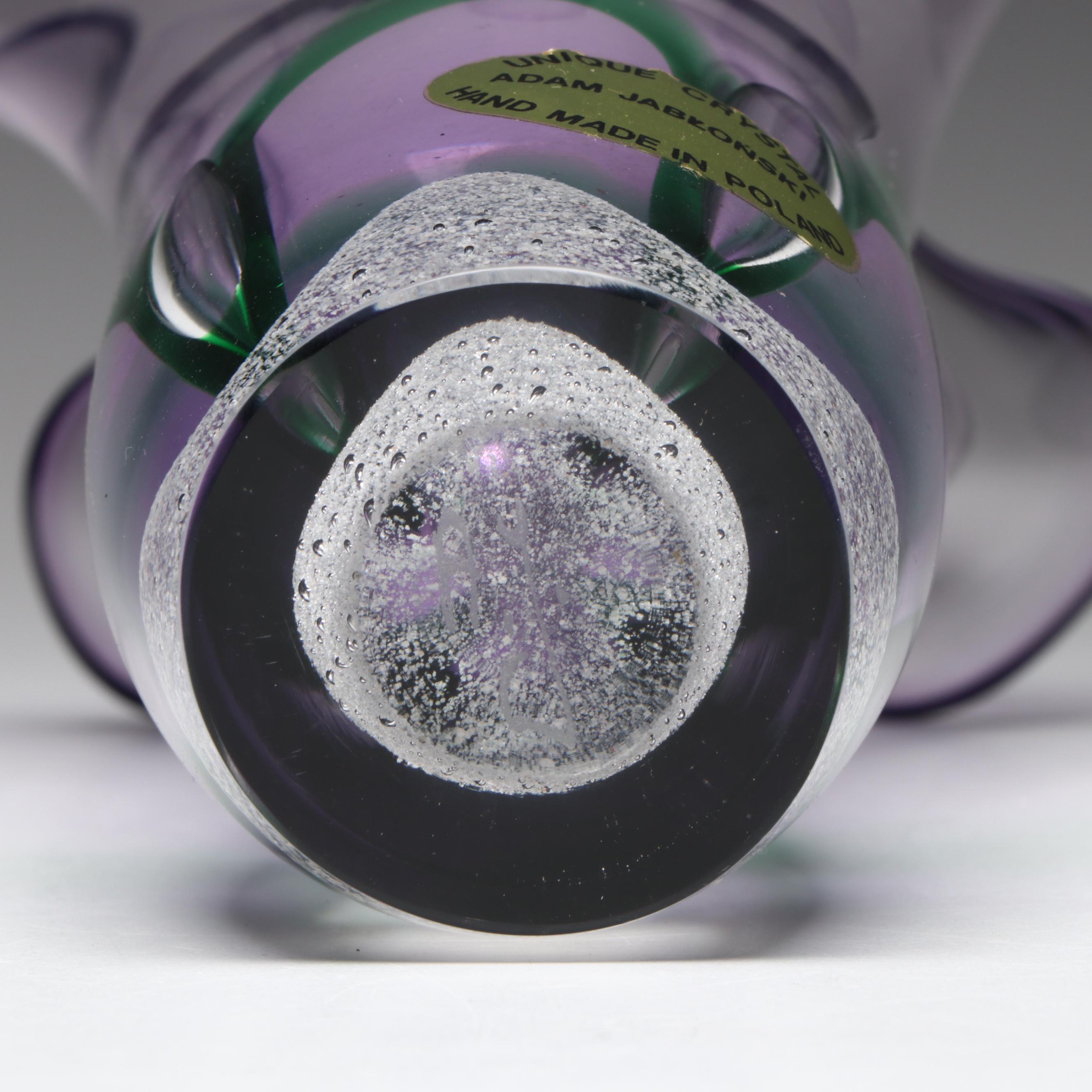 Adam Jabronski Art Glass Vase