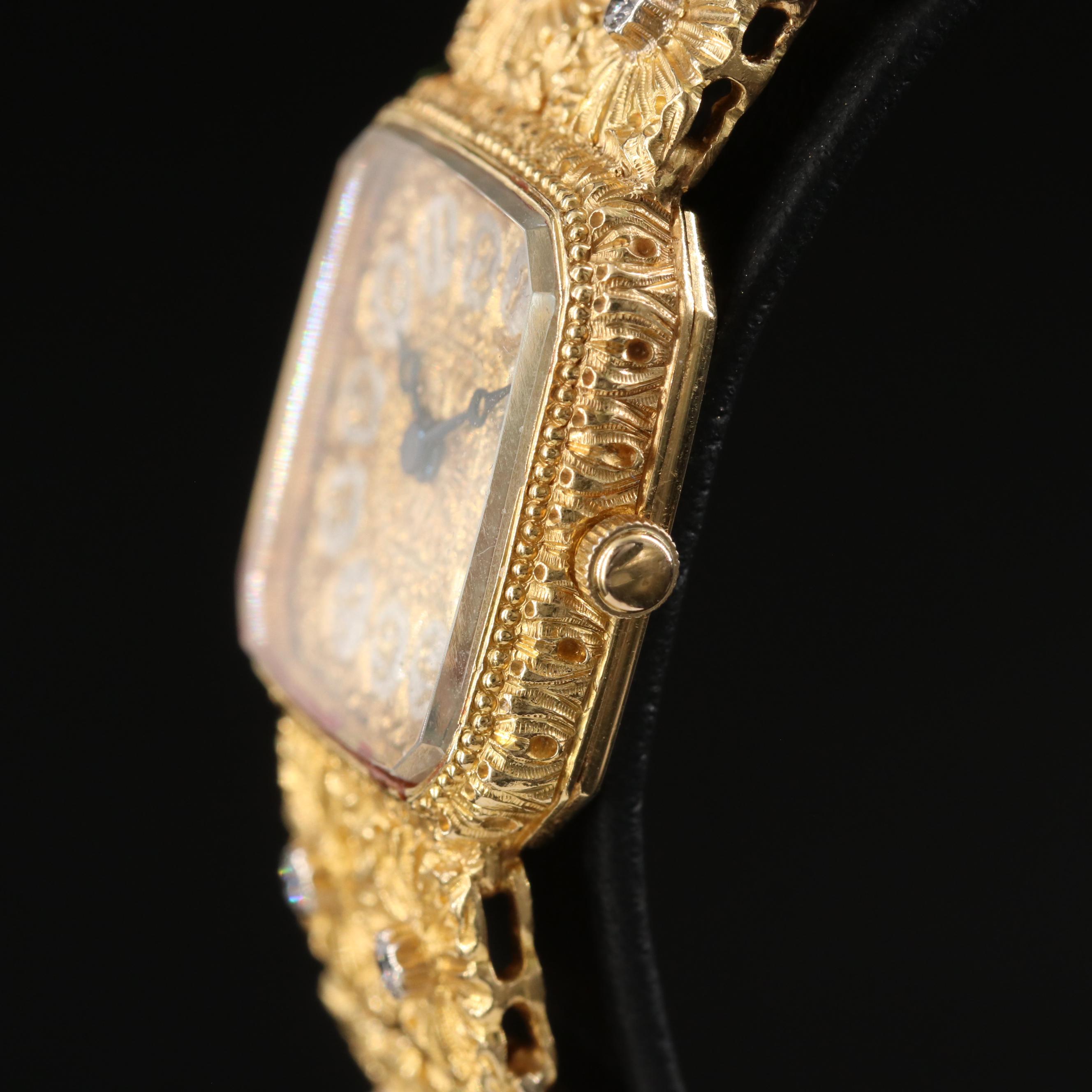 18K Gianmaria Buccellati Diamond Quartz Watch