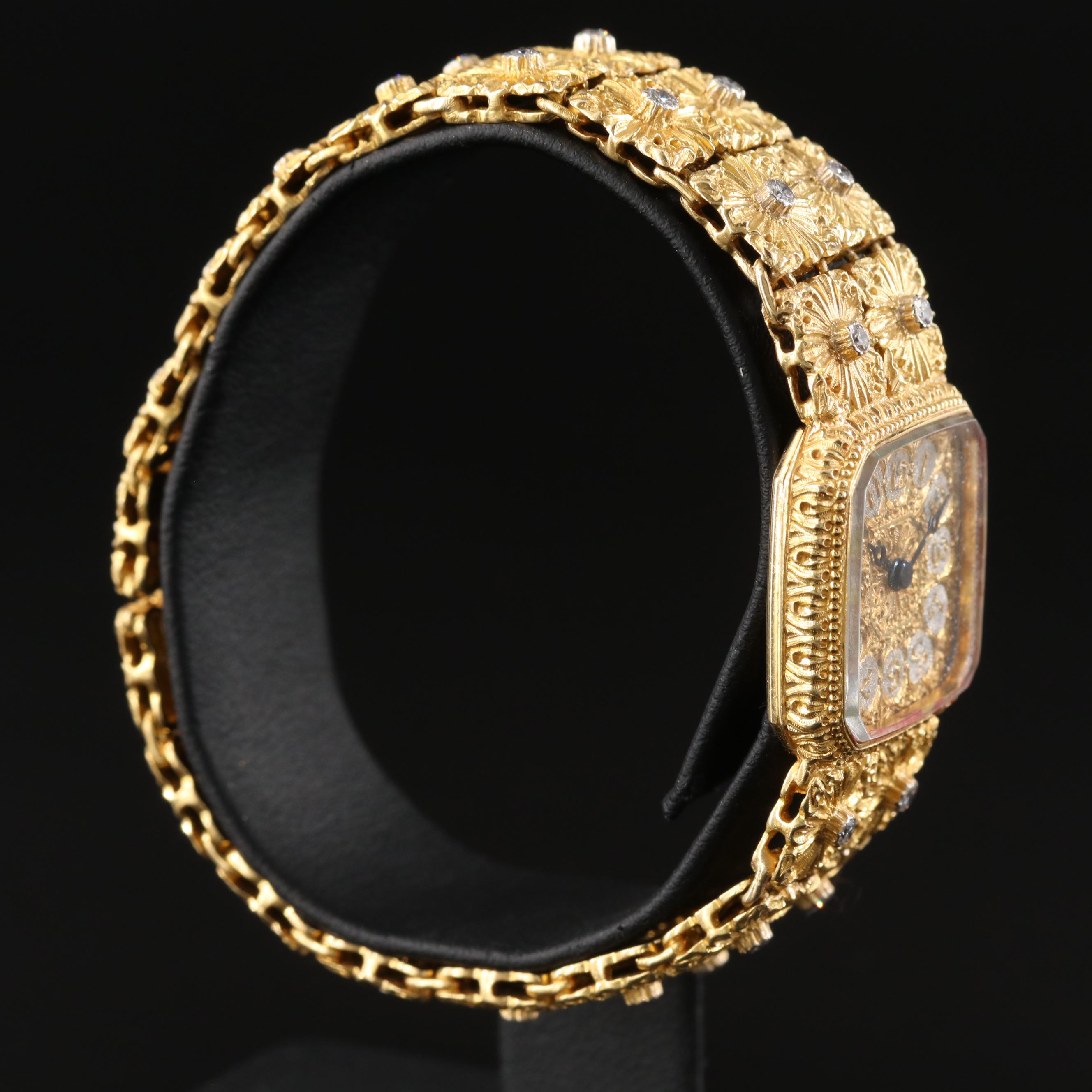18K Gianmaria Buccellati Diamond Quartz Watch