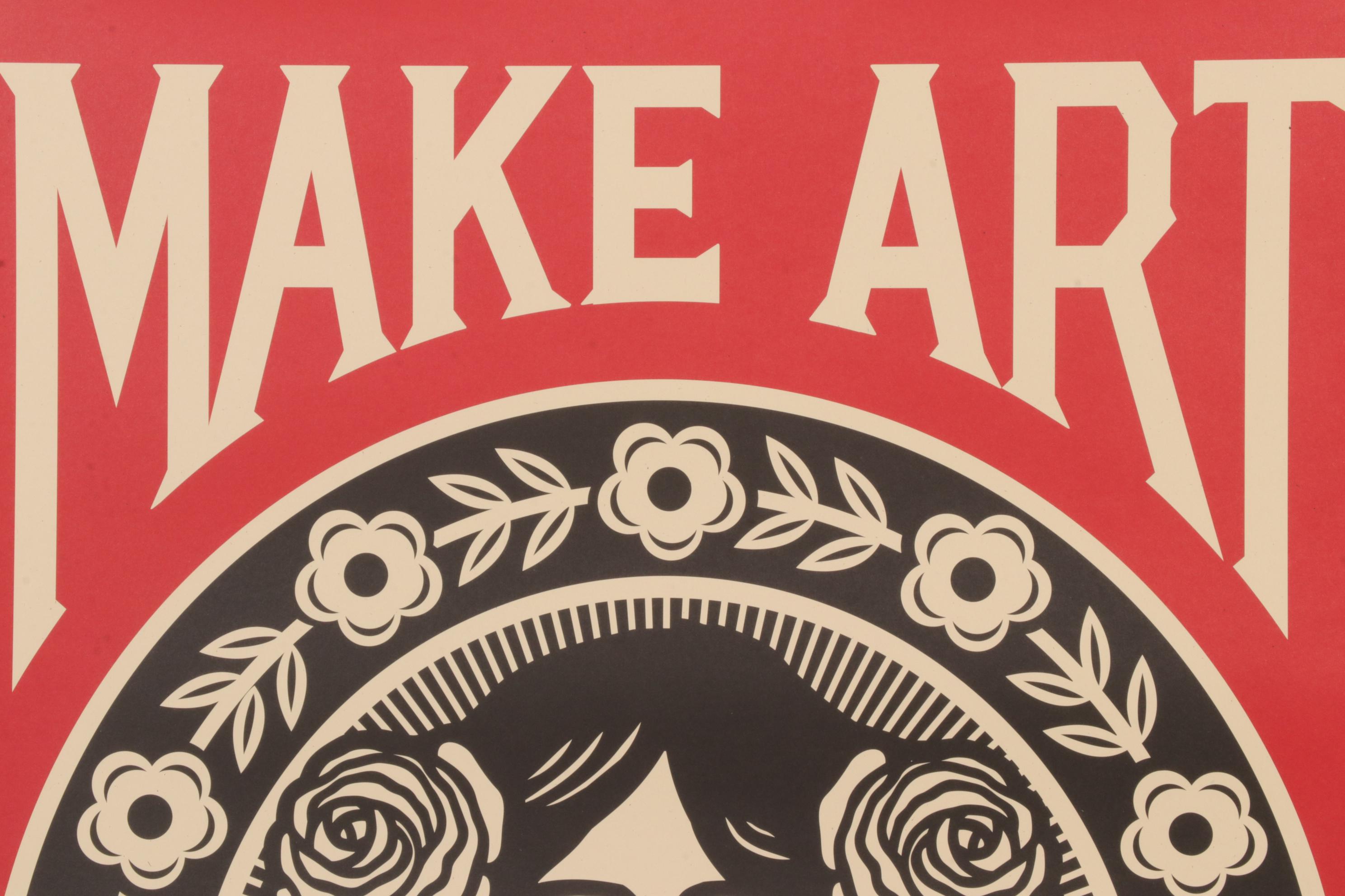 Shepard Fairey Serigraph "Make Art Not War," 2024