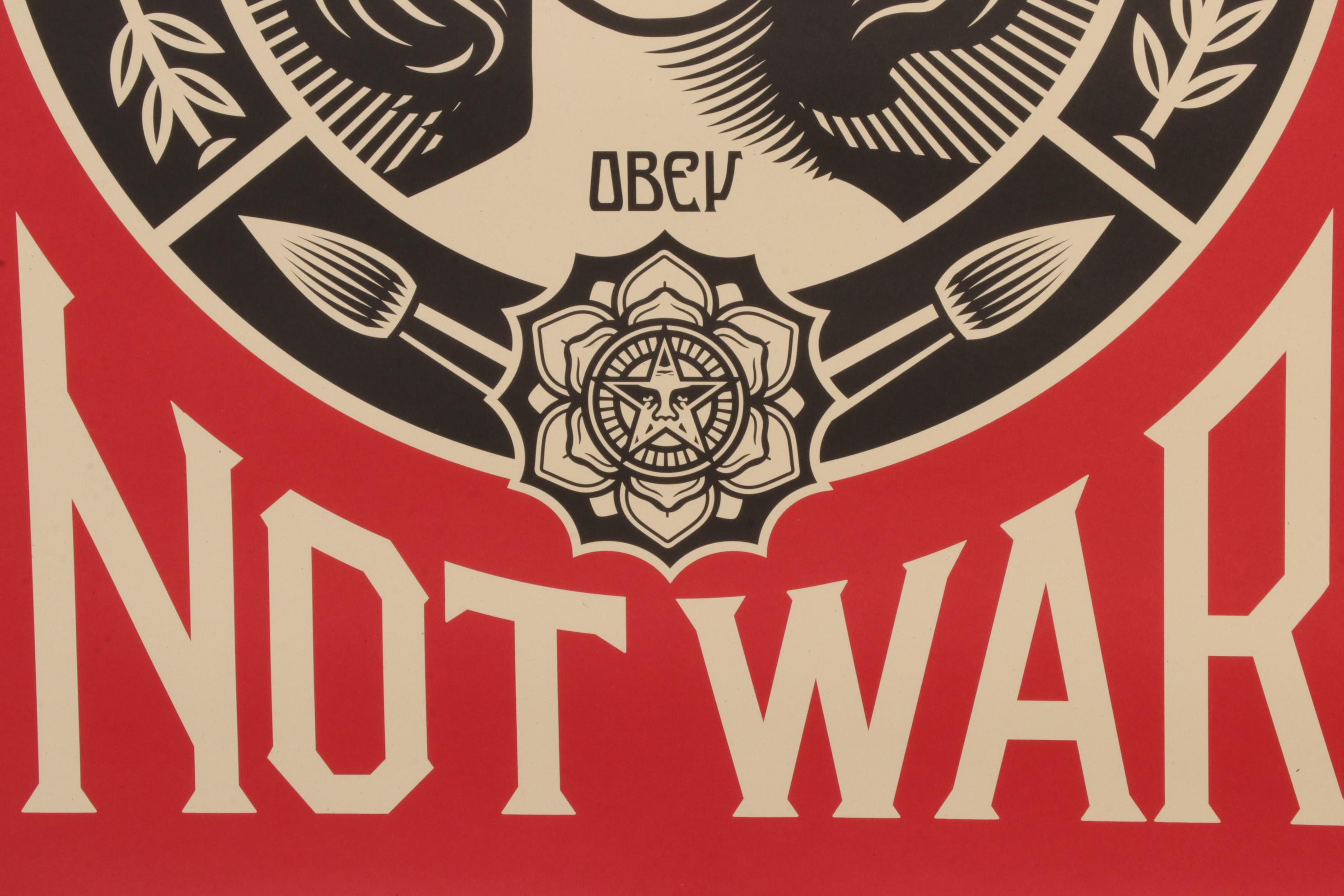 Shepard Fairey Serigraph "Make Art Not War," 2024