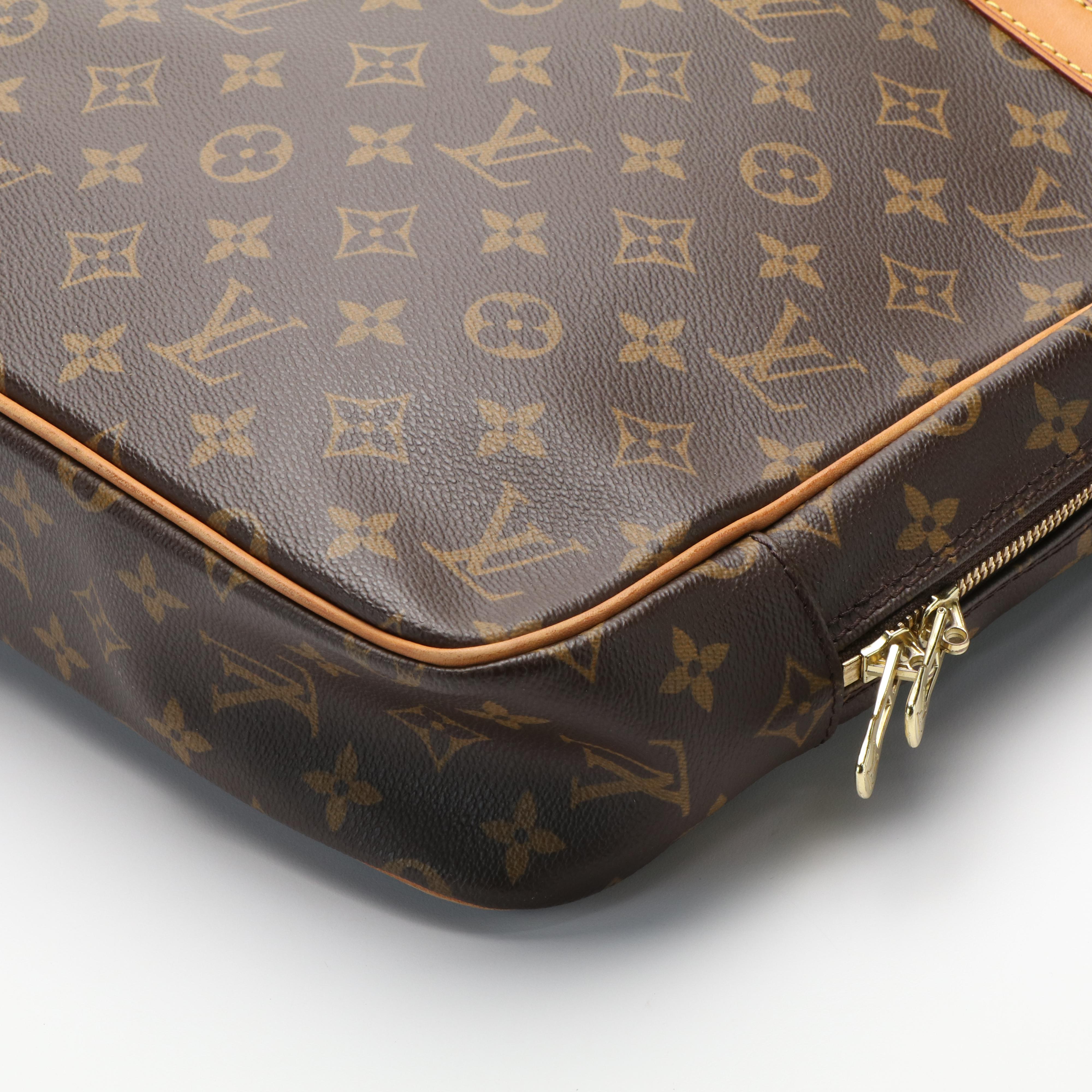 Louis Vuitton Monogram Coated Canvas and Leather Business/Computer Bag