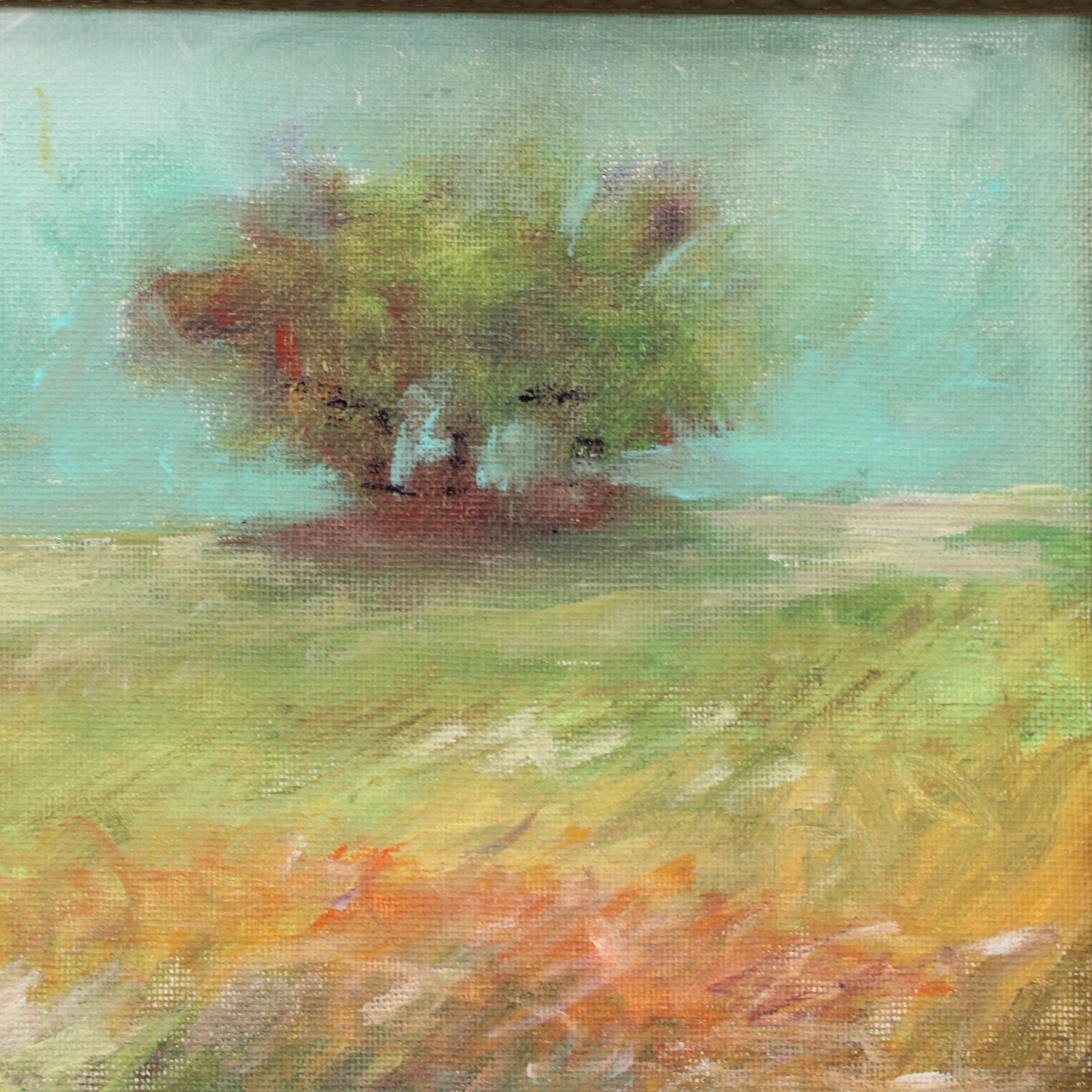 Robert Riddle Baker Landscape Acrylic Painting "Wild Bush," 2024