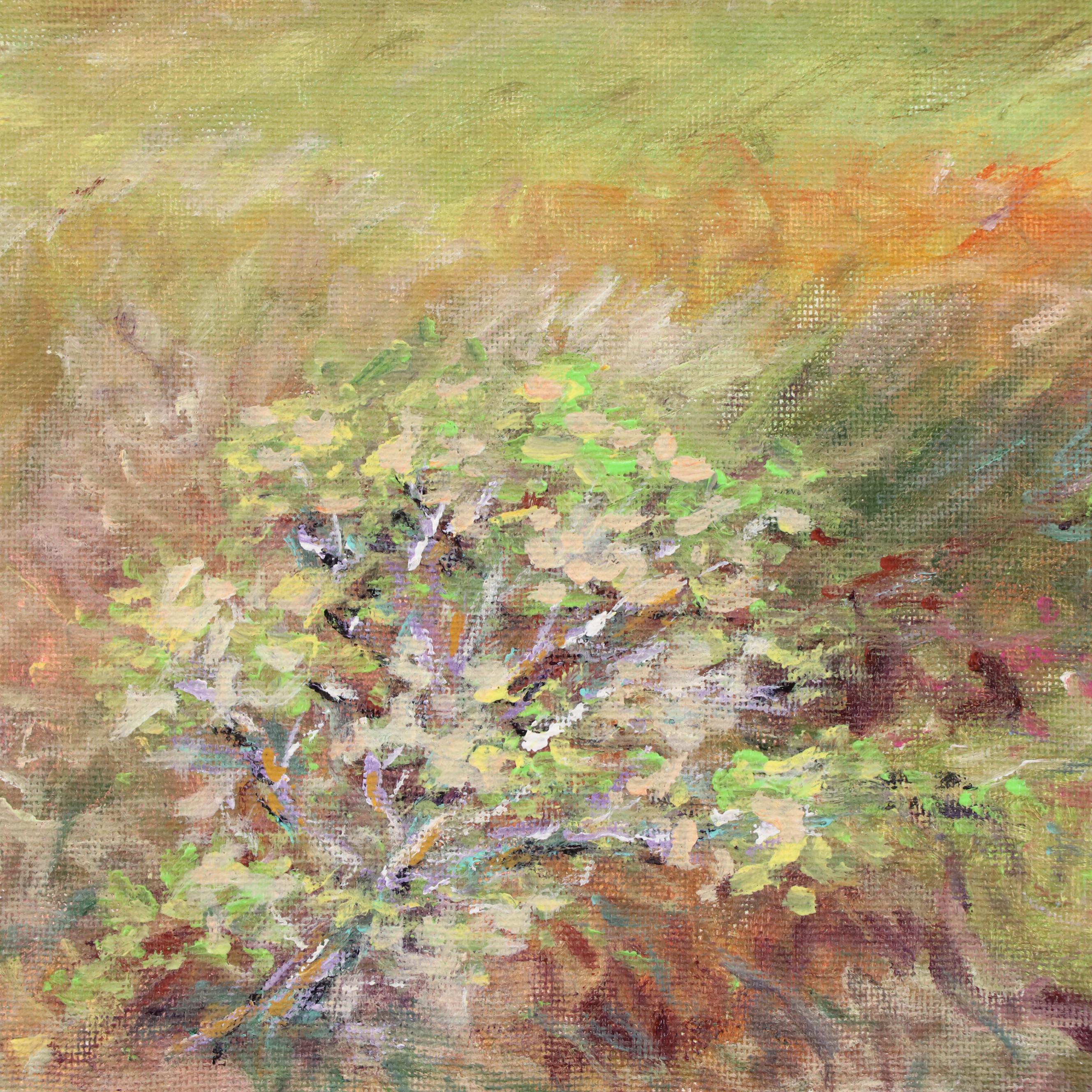 Robert Riddle Baker Landscape Acrylic Painting "Wild Bush," 2024