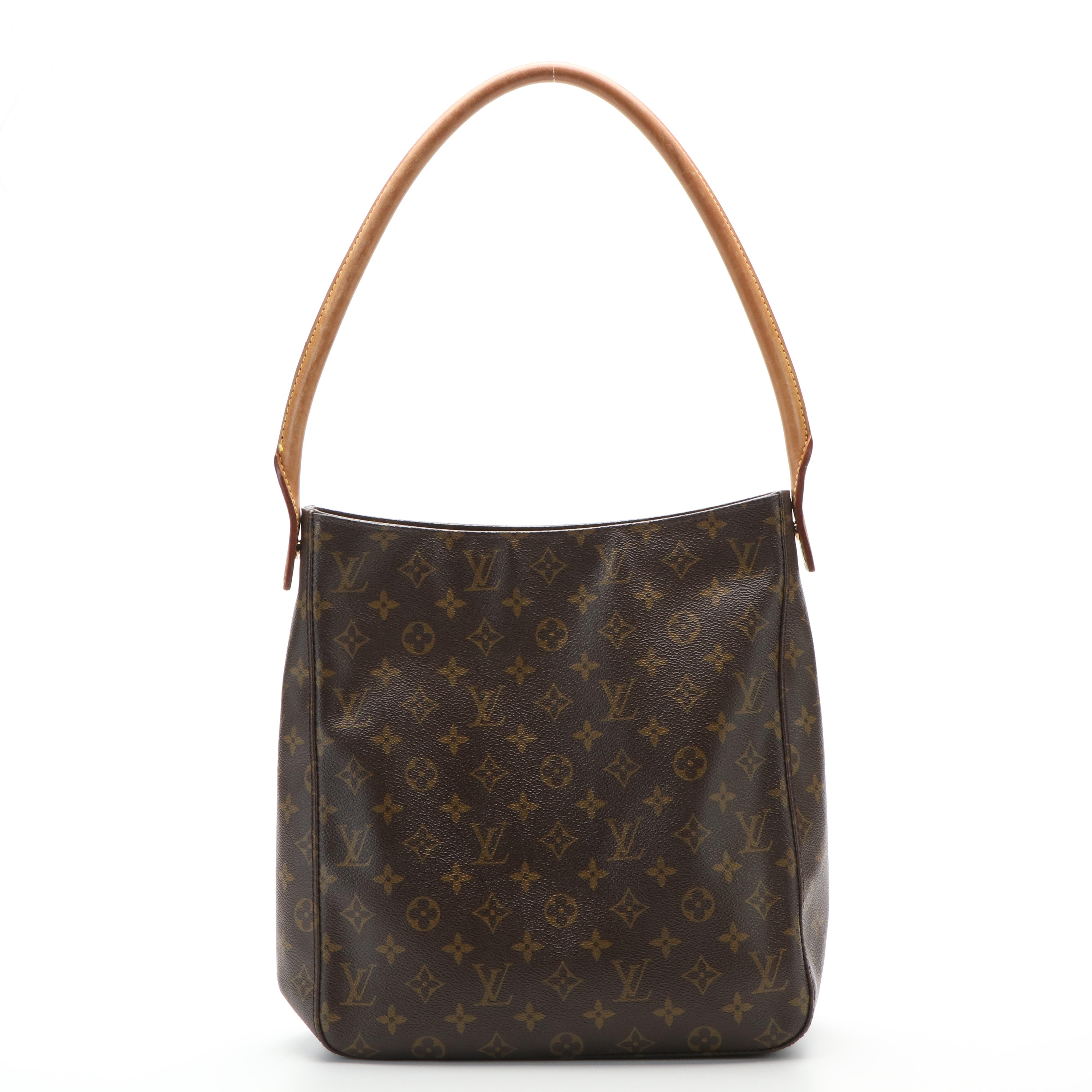 Louis Vuitton Looping GM Shoulder Bag in Monogram Coated Canvas