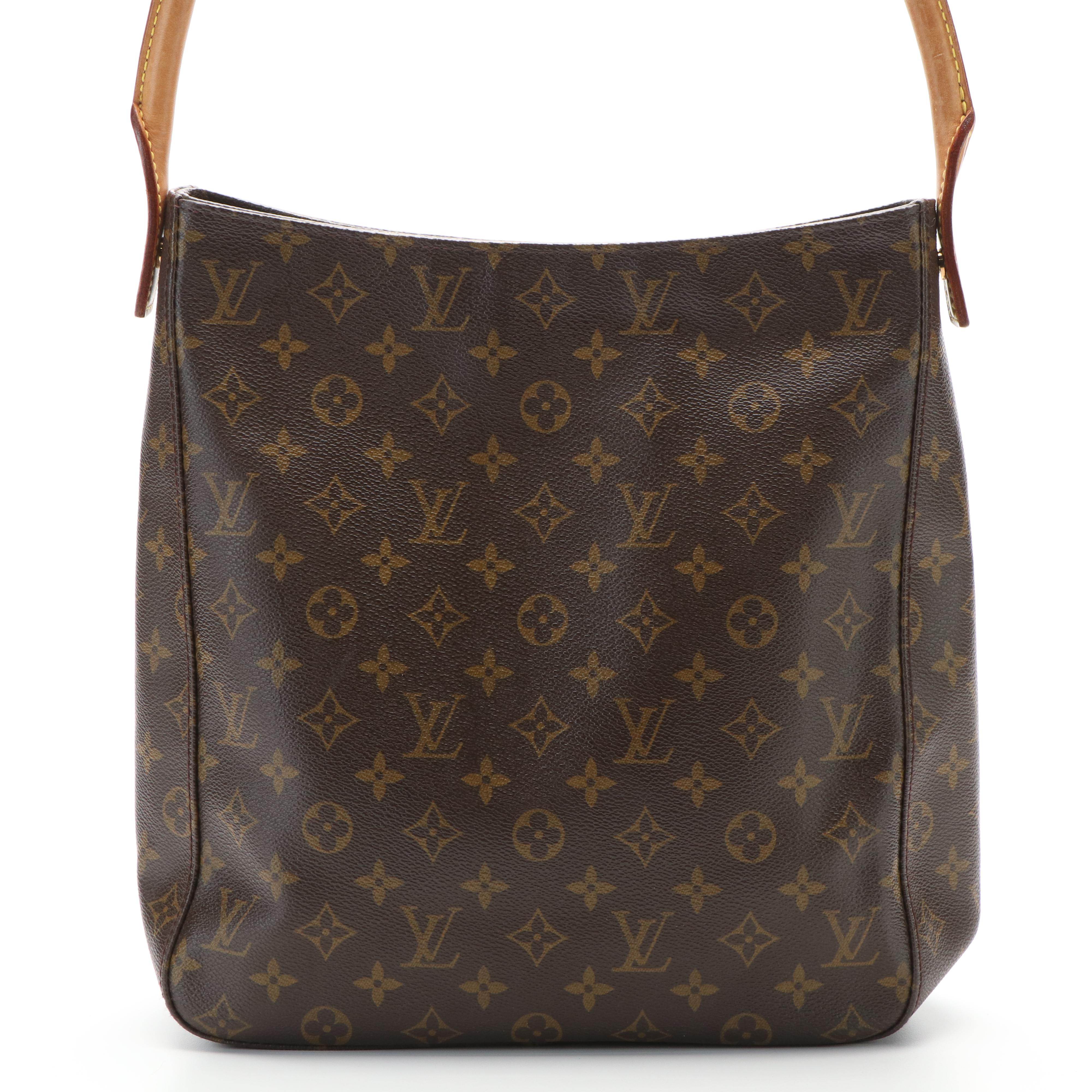 Louis Vuitton Looping GM Shoulder Bag in Monogram Coated Canvas