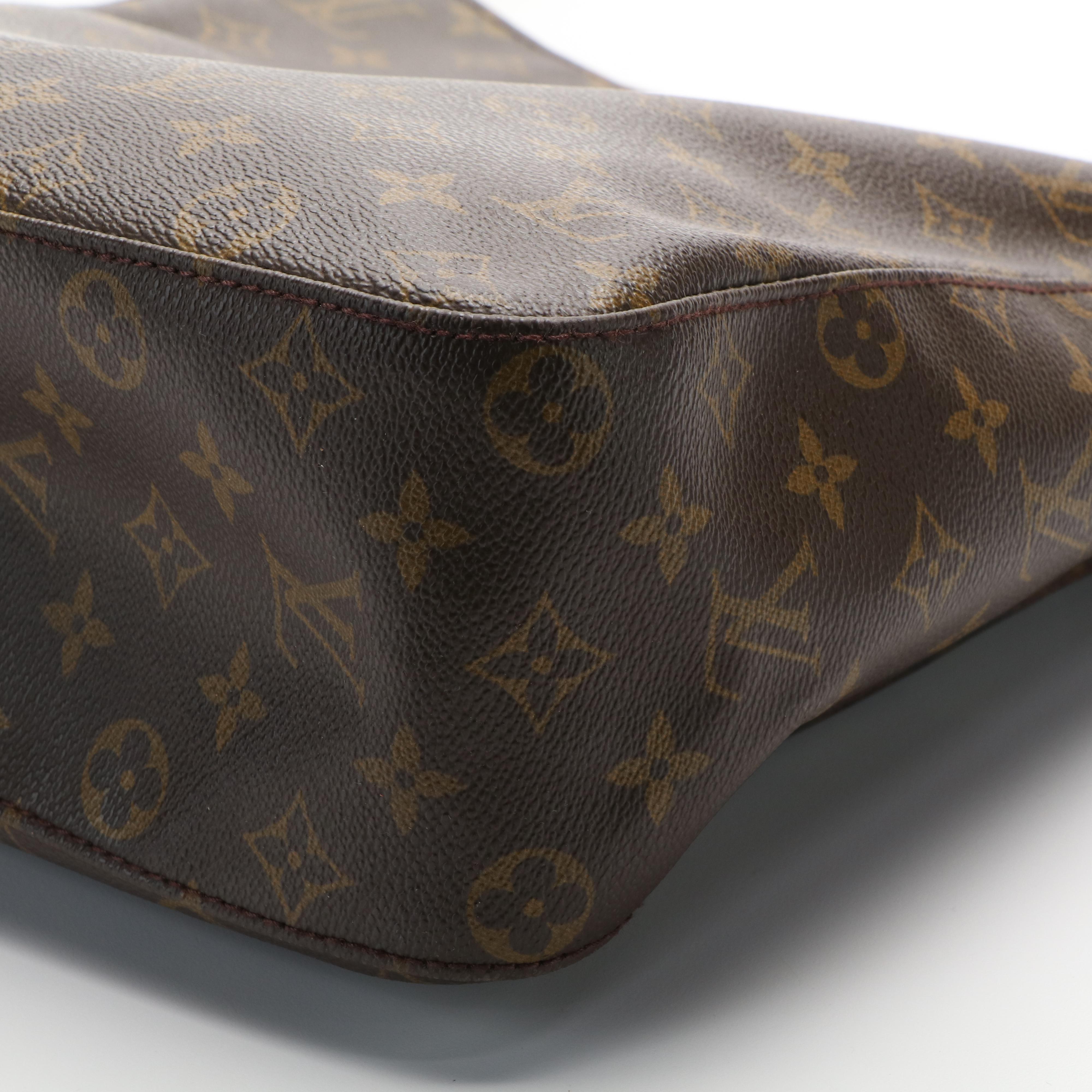 Louis Vuitton Looping GM Shoulder Bag in Monogram Coated Canvas