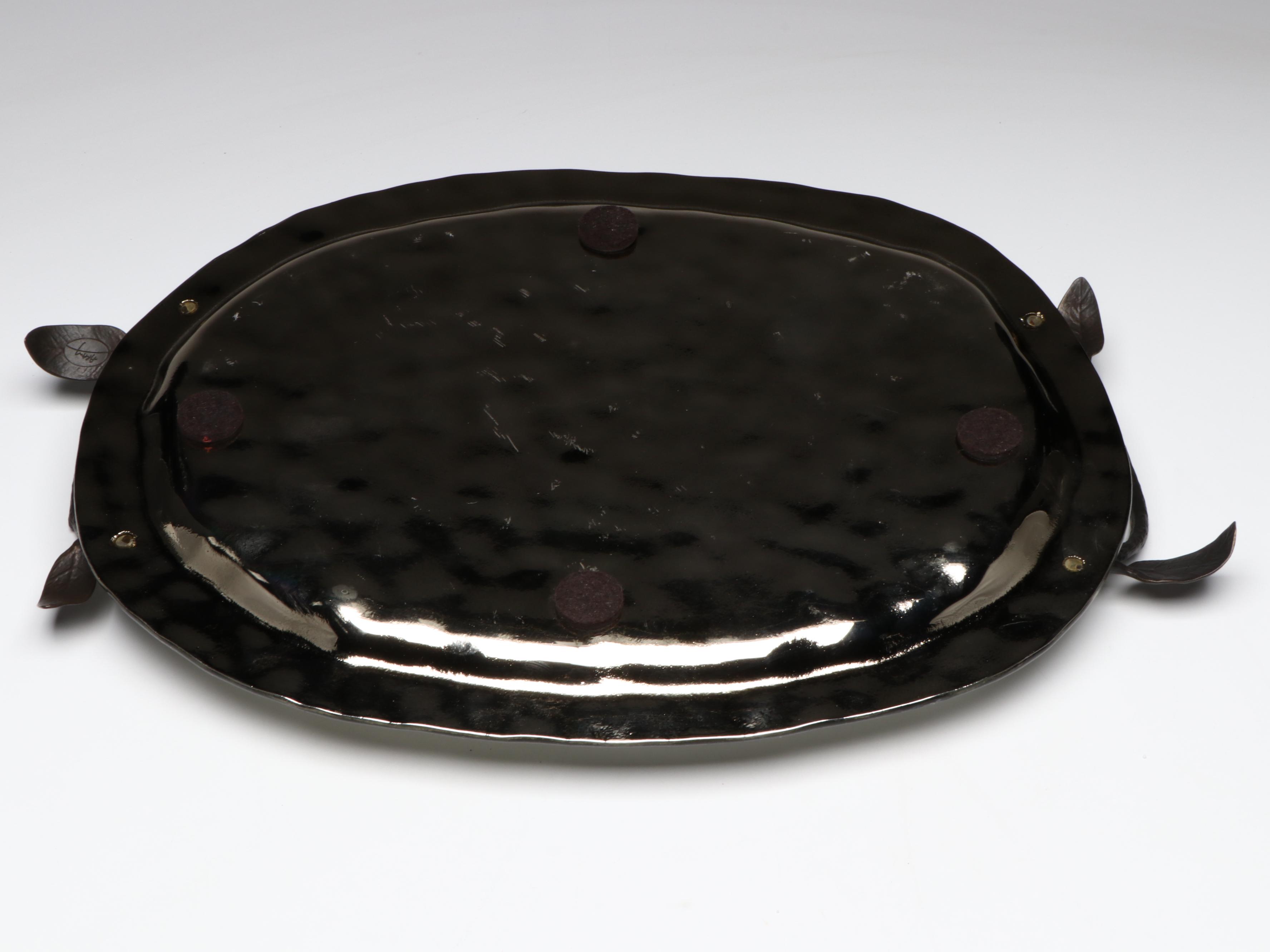 Michael Aram "Lemonwood" Tray with Apple Shaped Honey Pot and Other Coasters