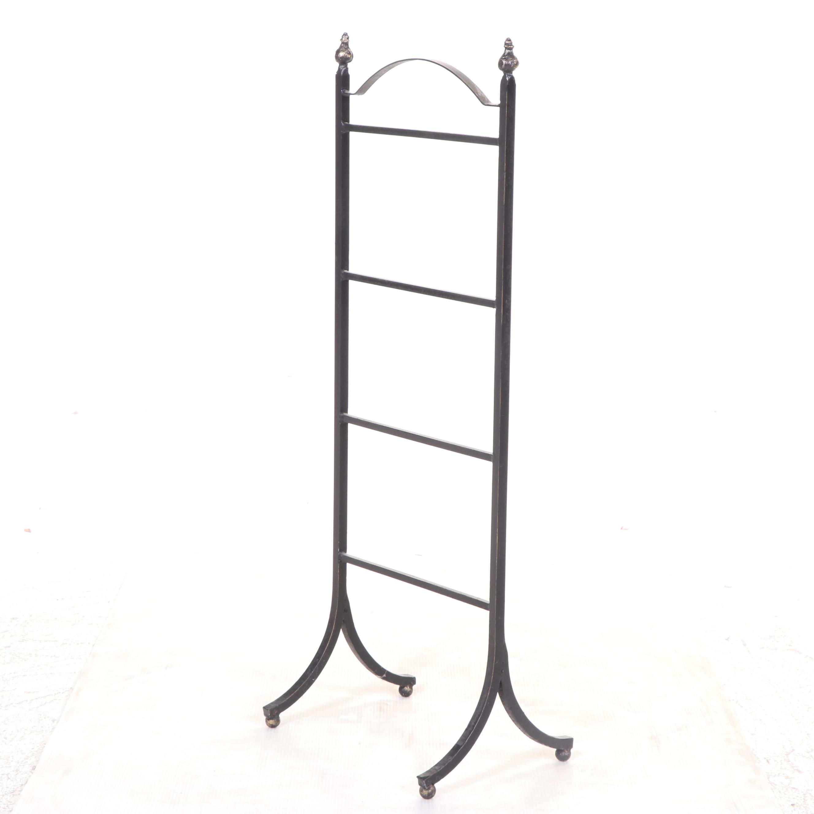 Regency Style Metal Blanket Rack