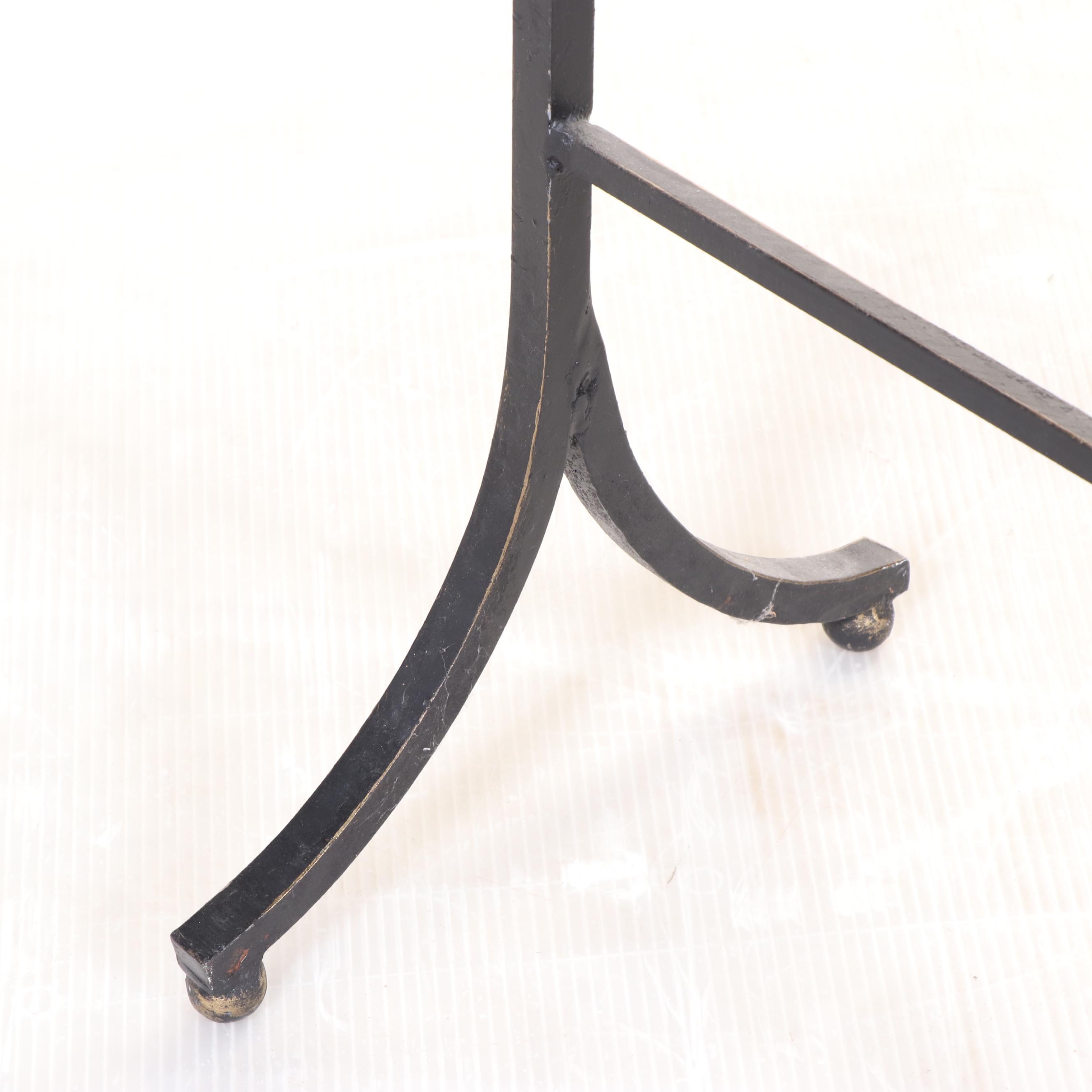 Regency Style Metal Blanket Rack
