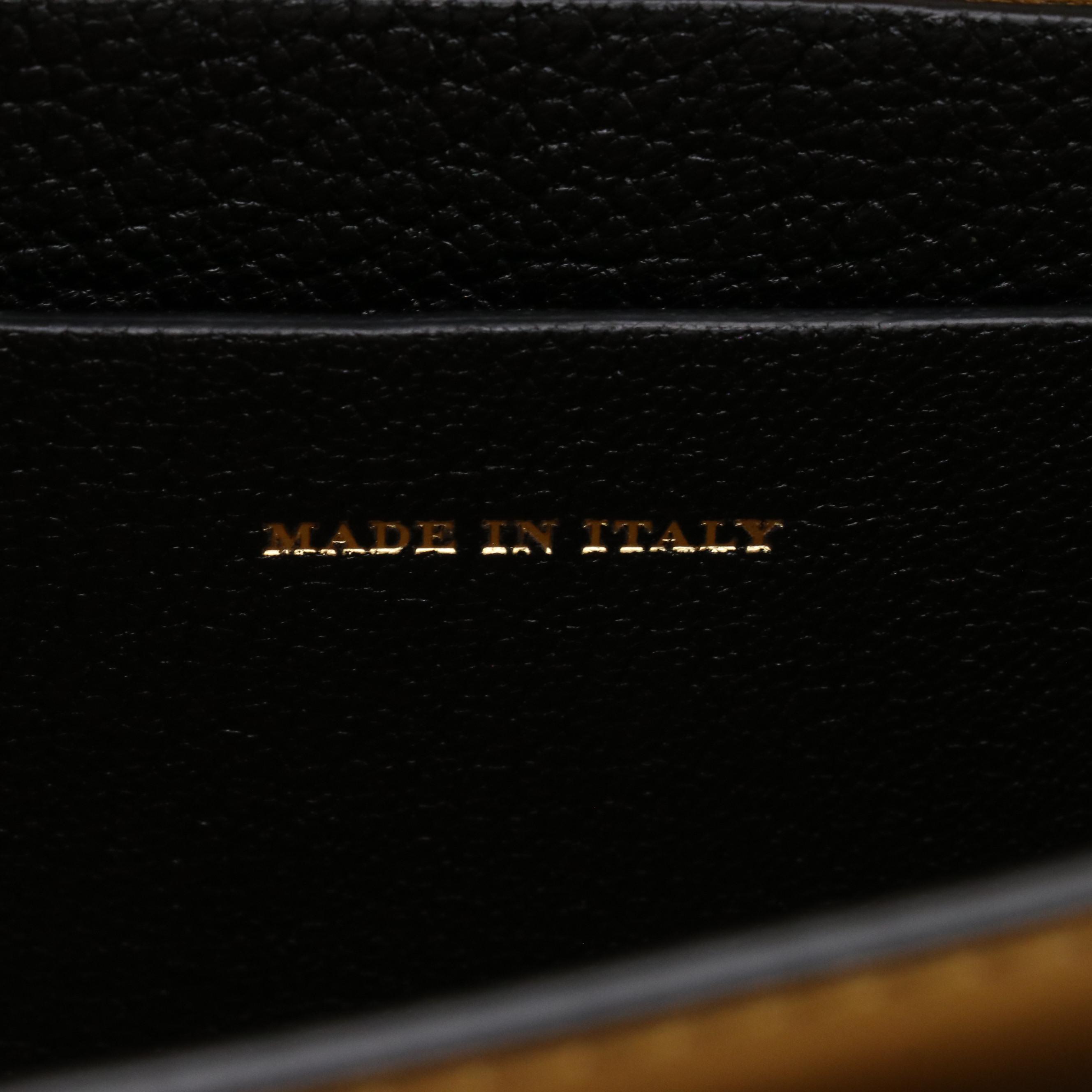 Burberry Black Leather Flap-Front Chain Strap Shoulder Bag