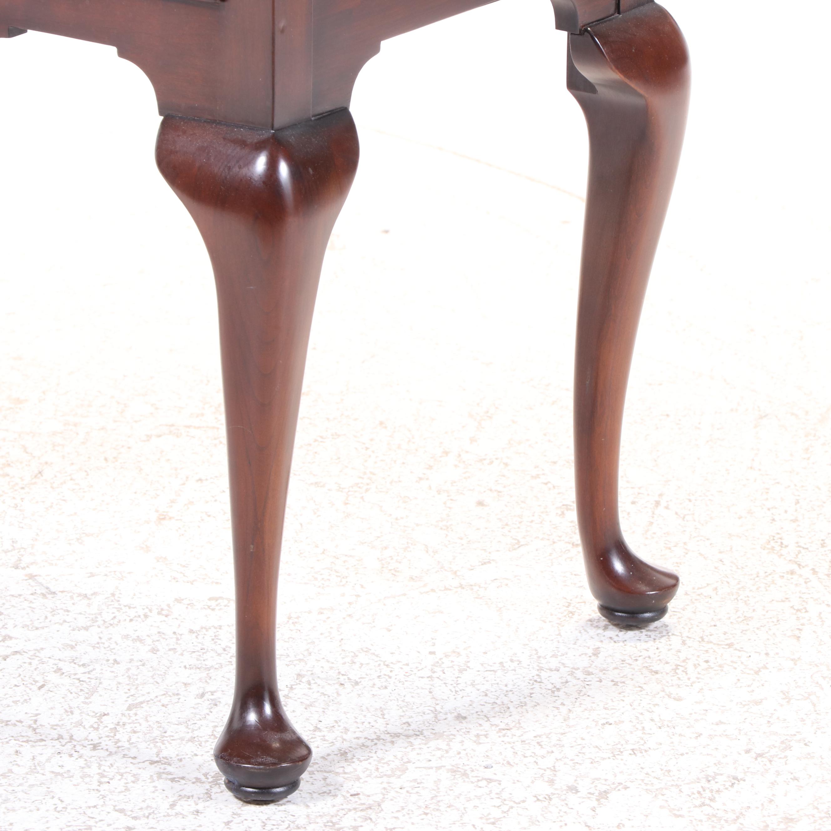 Statton Private Collection Queen Anne Style Cherry Lowboy, Late 20th Century