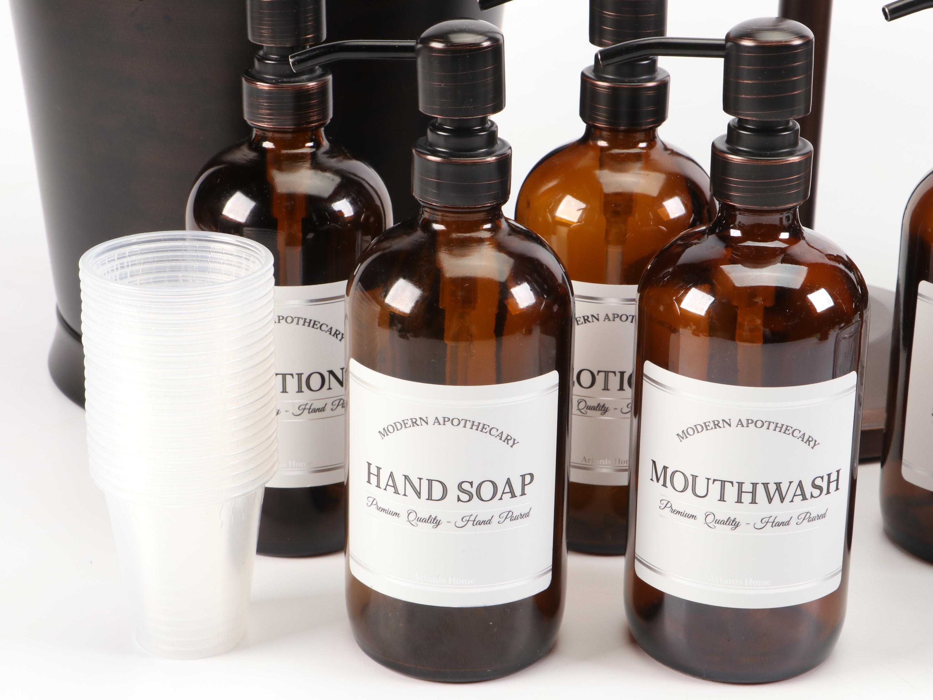 Bronze Finish Metal Toilet Paper Holder with More Bathroom Accessories