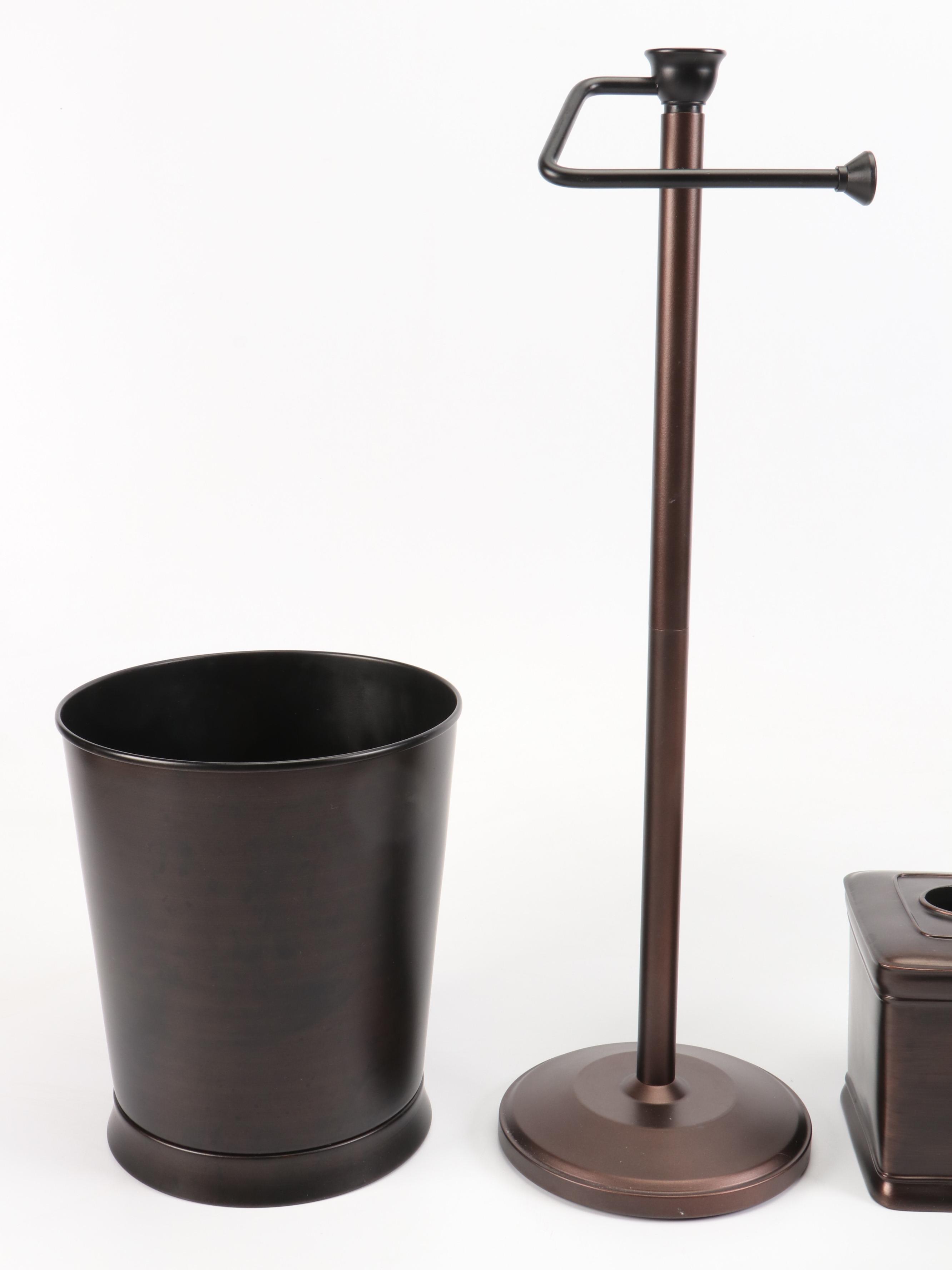 Bronze Finish Metal Toilet Paper Holder with More Bathroom Accessories