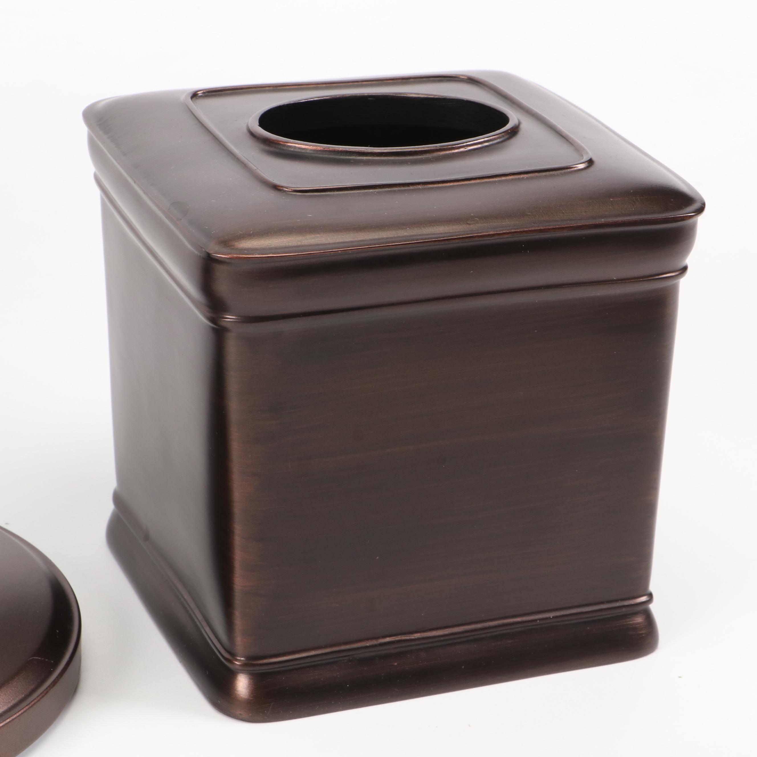 Bronze Finish Metal Toilet Paper Holder with More Bathroom Accessories