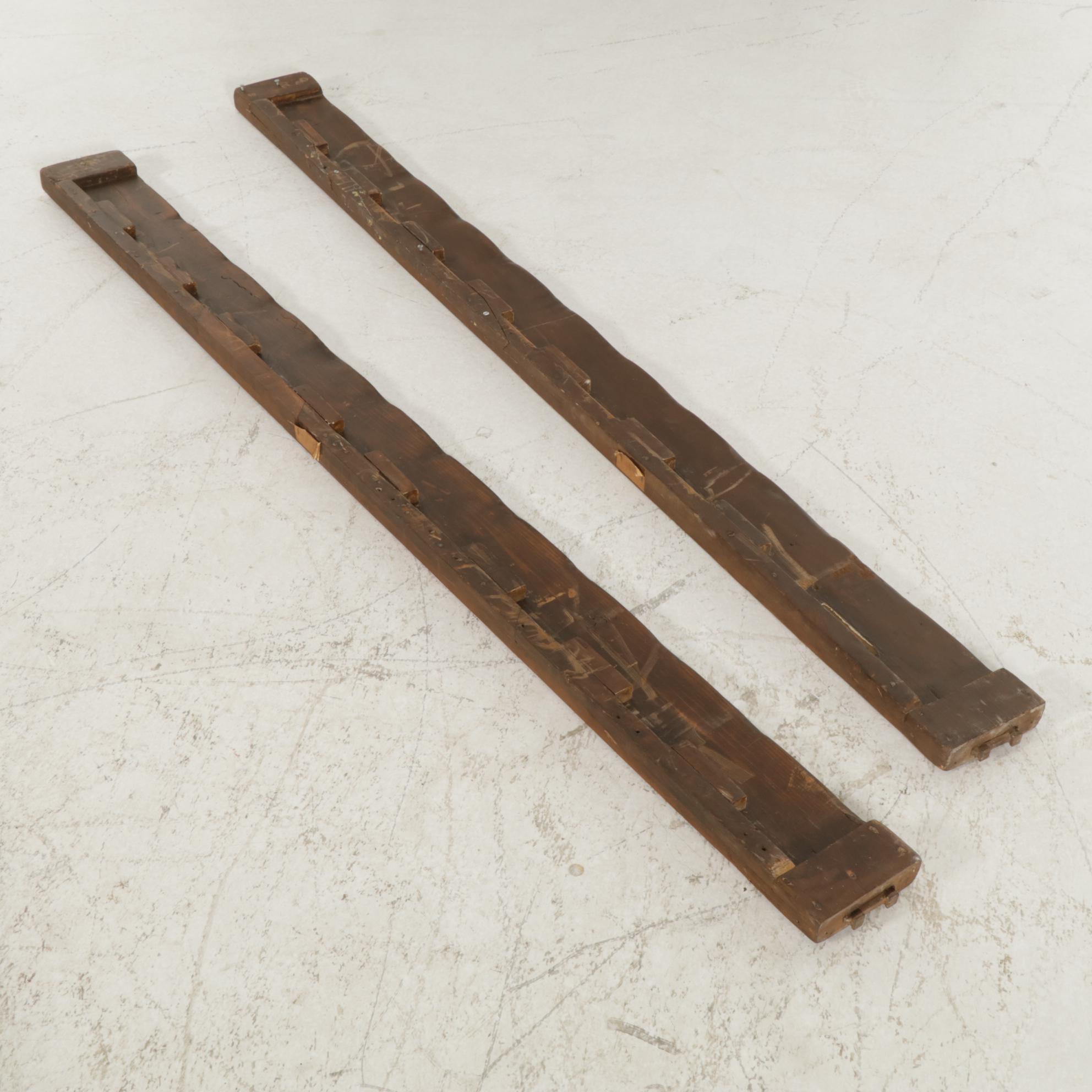 Federal Style Walnut Full Size Bed Frame, Mid 20th Century