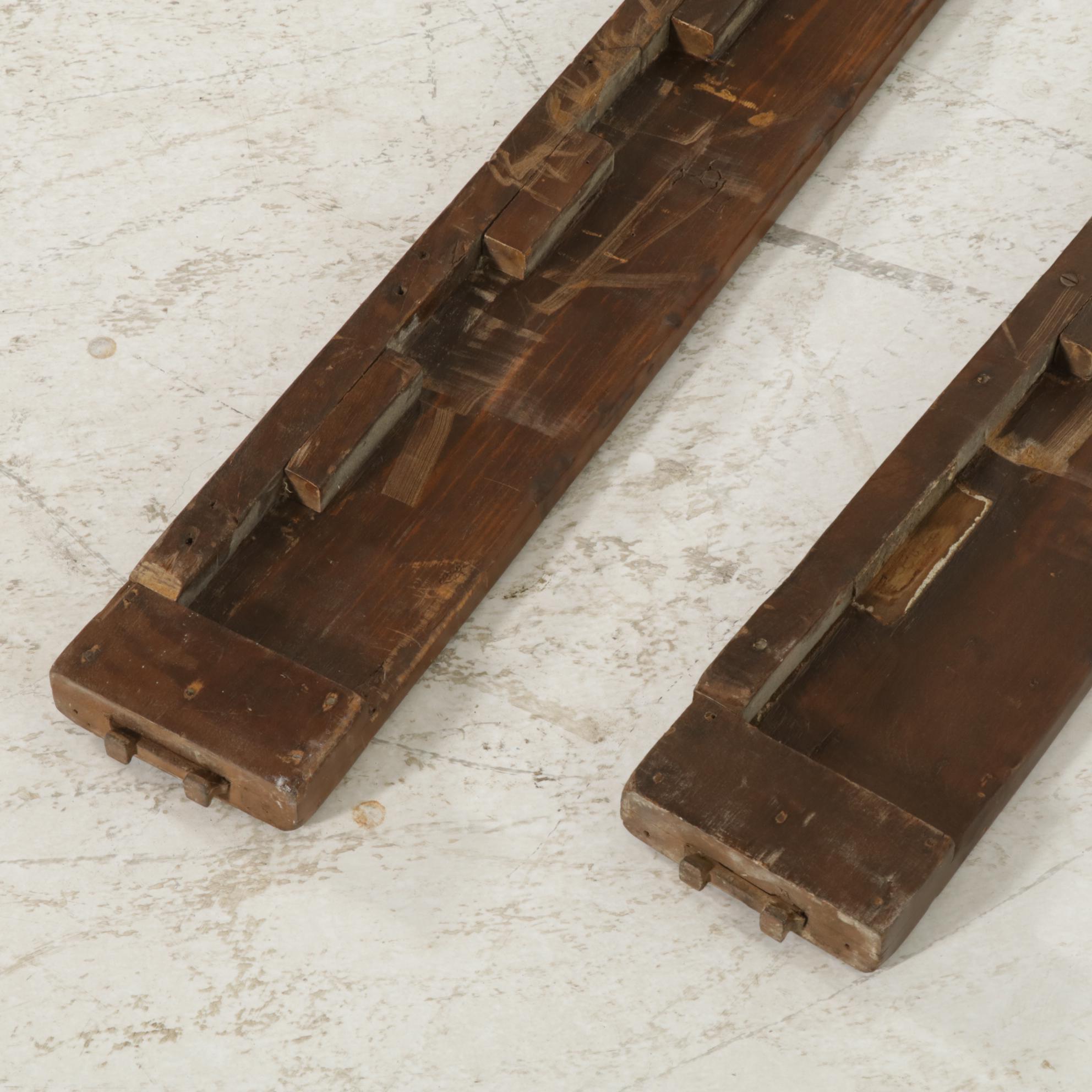 Federal Style Walnut Full Size Bed Frame, Mid 20th Century