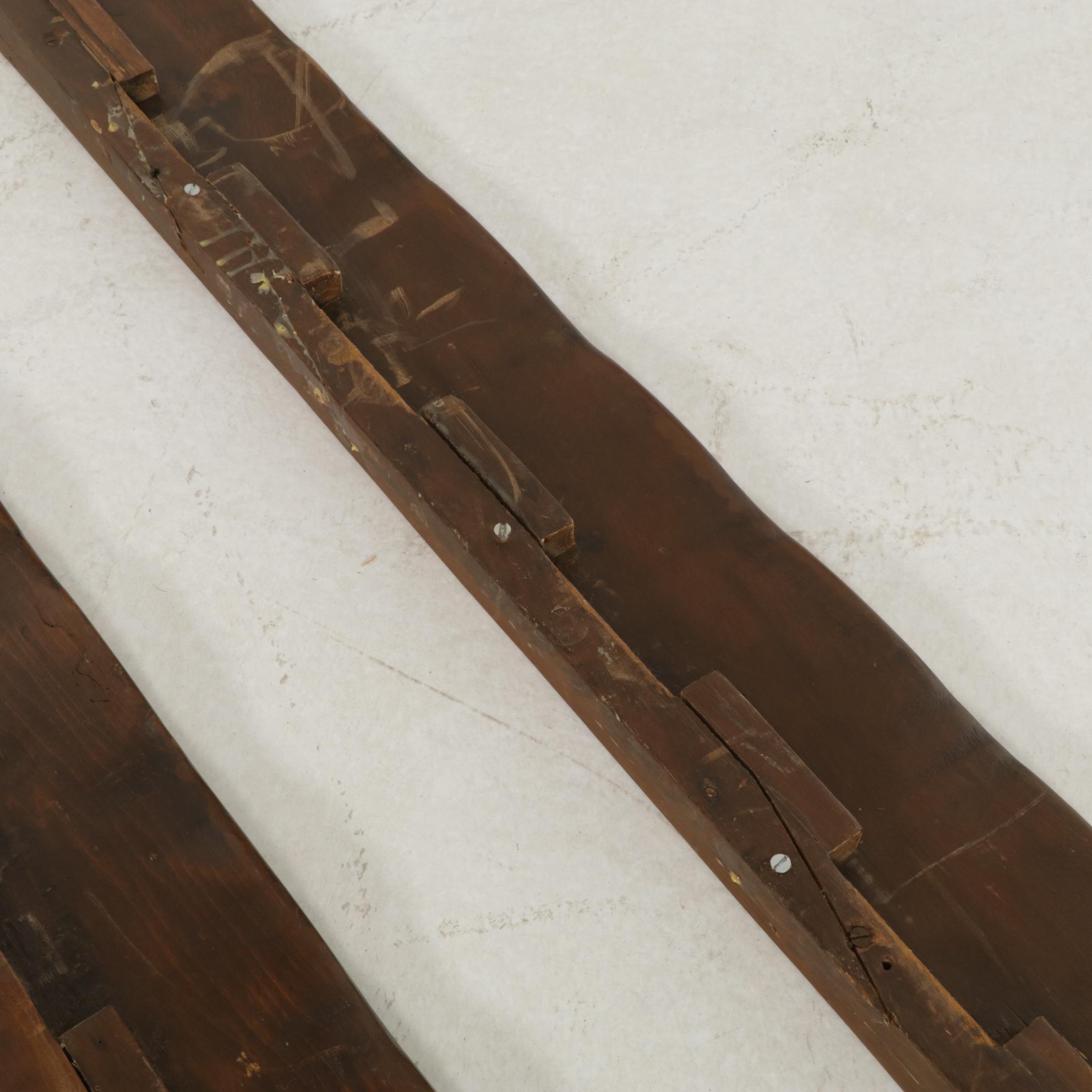 Federal Style Walnut Full Size Bed Frame, Mid 20th Century