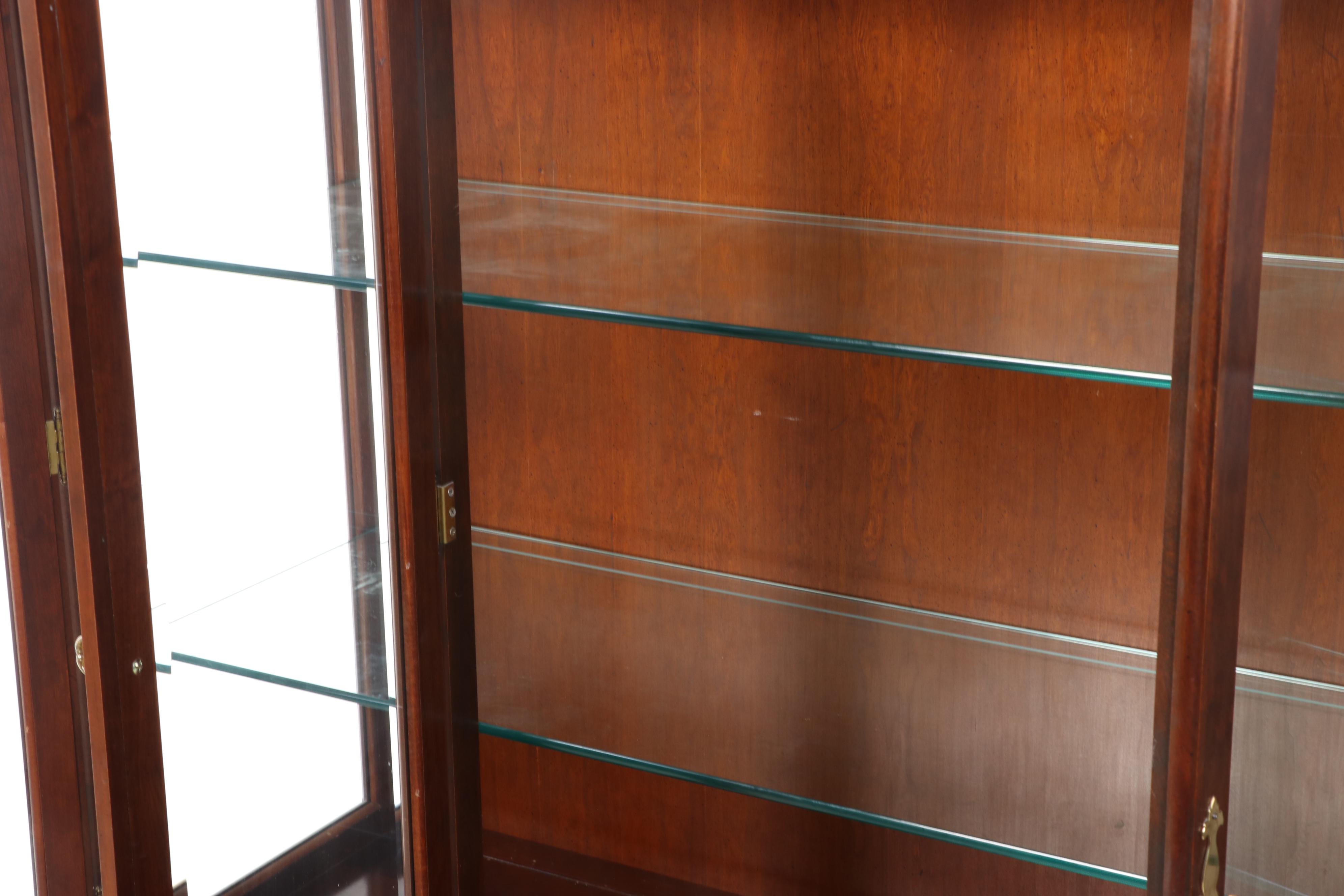 Chippendale Style Mahogany China Cabinet, 1992