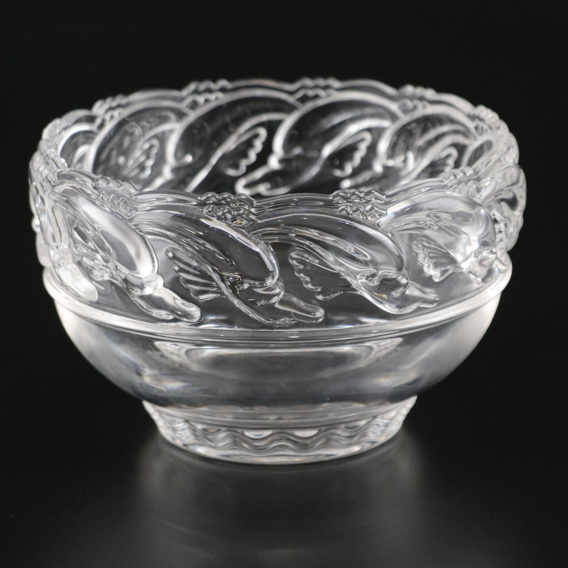 Tiffany & Co. Crystal "Dolphin" Bowl