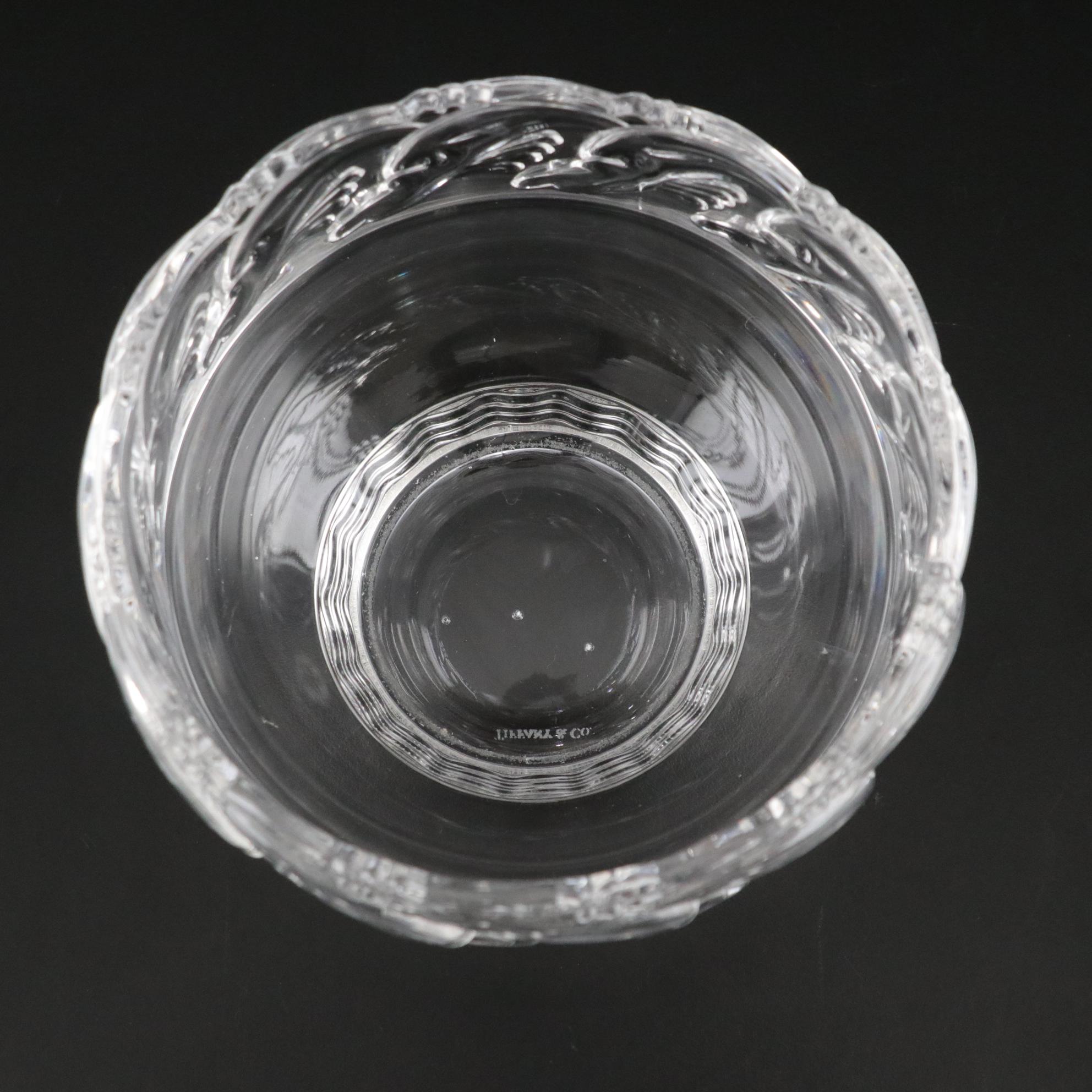 Tiffany & Co. Crystal "Dolphin" Bowl