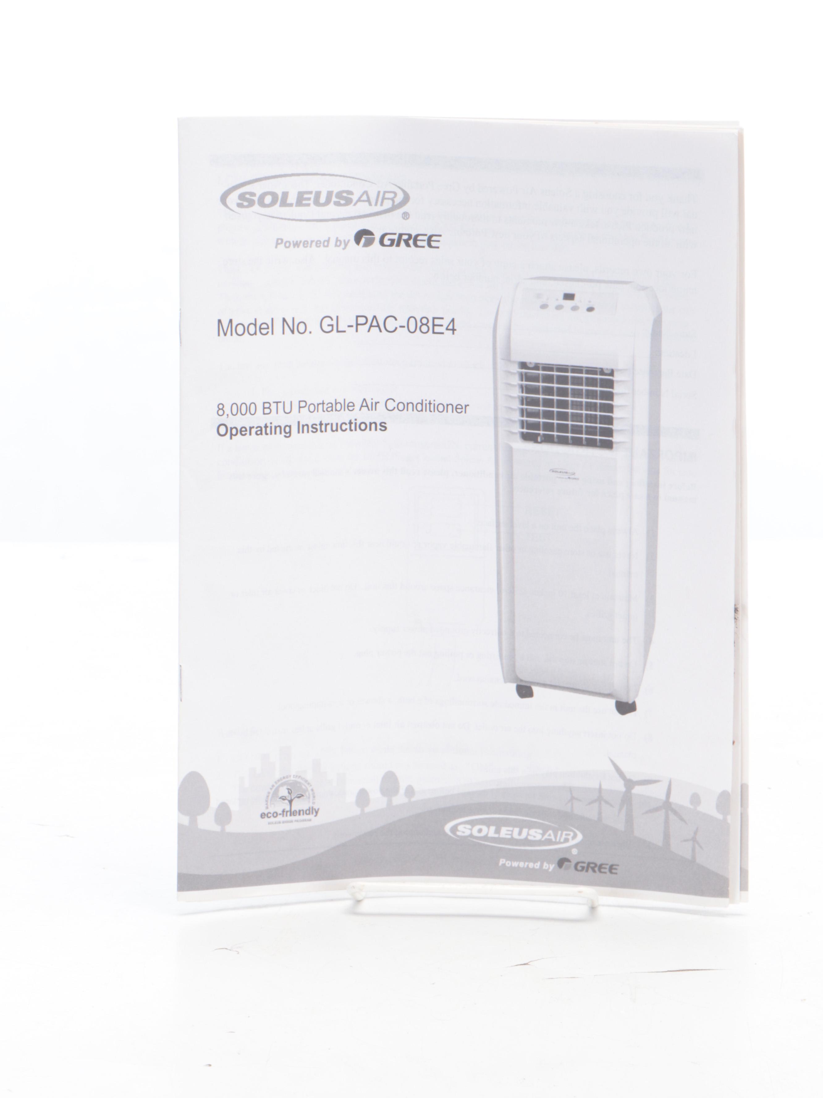SoleusAir GL-PAC-08E4 Portable Room Air Conditioner, 2012
