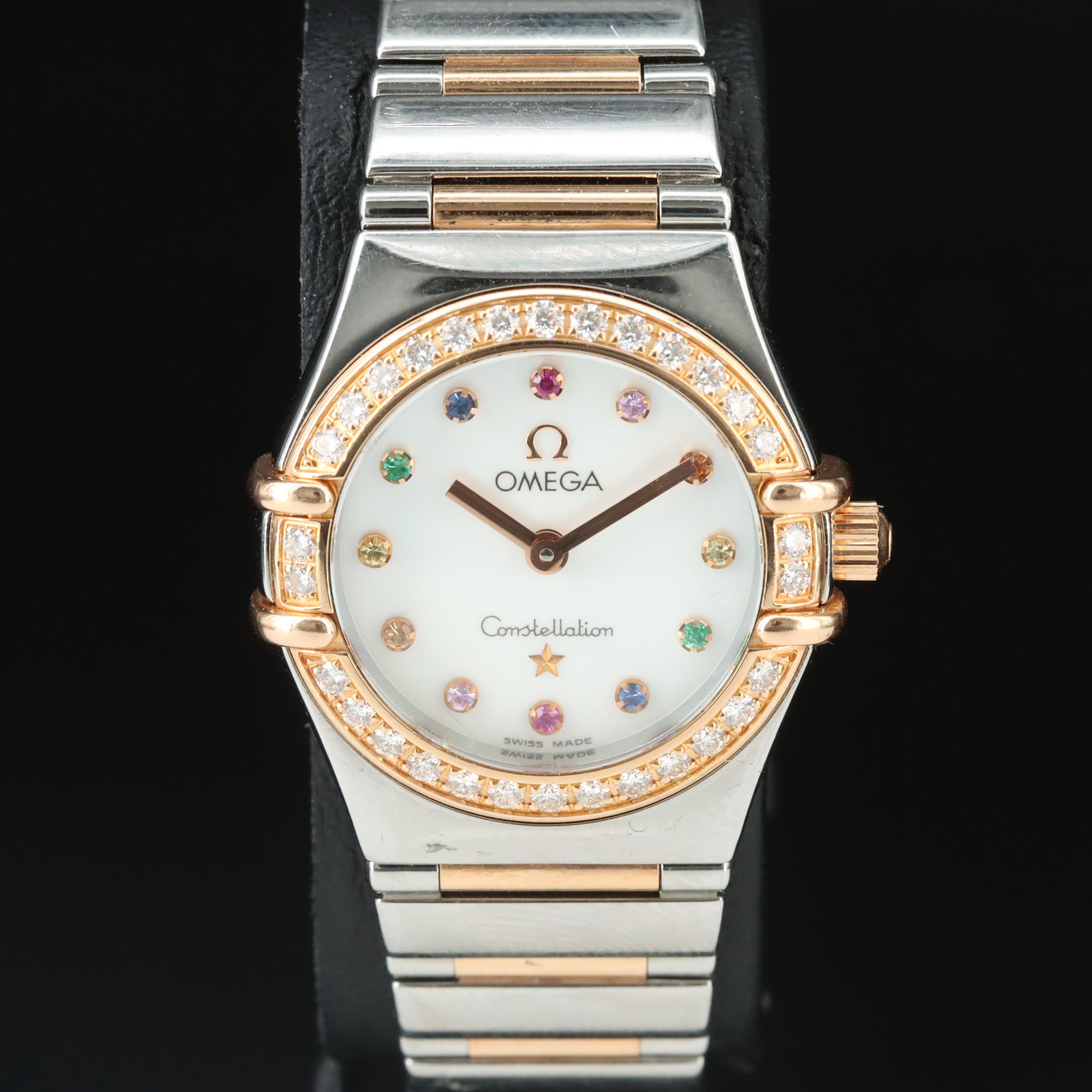 Omega Constellation Diamond Set Two-Tone Watch