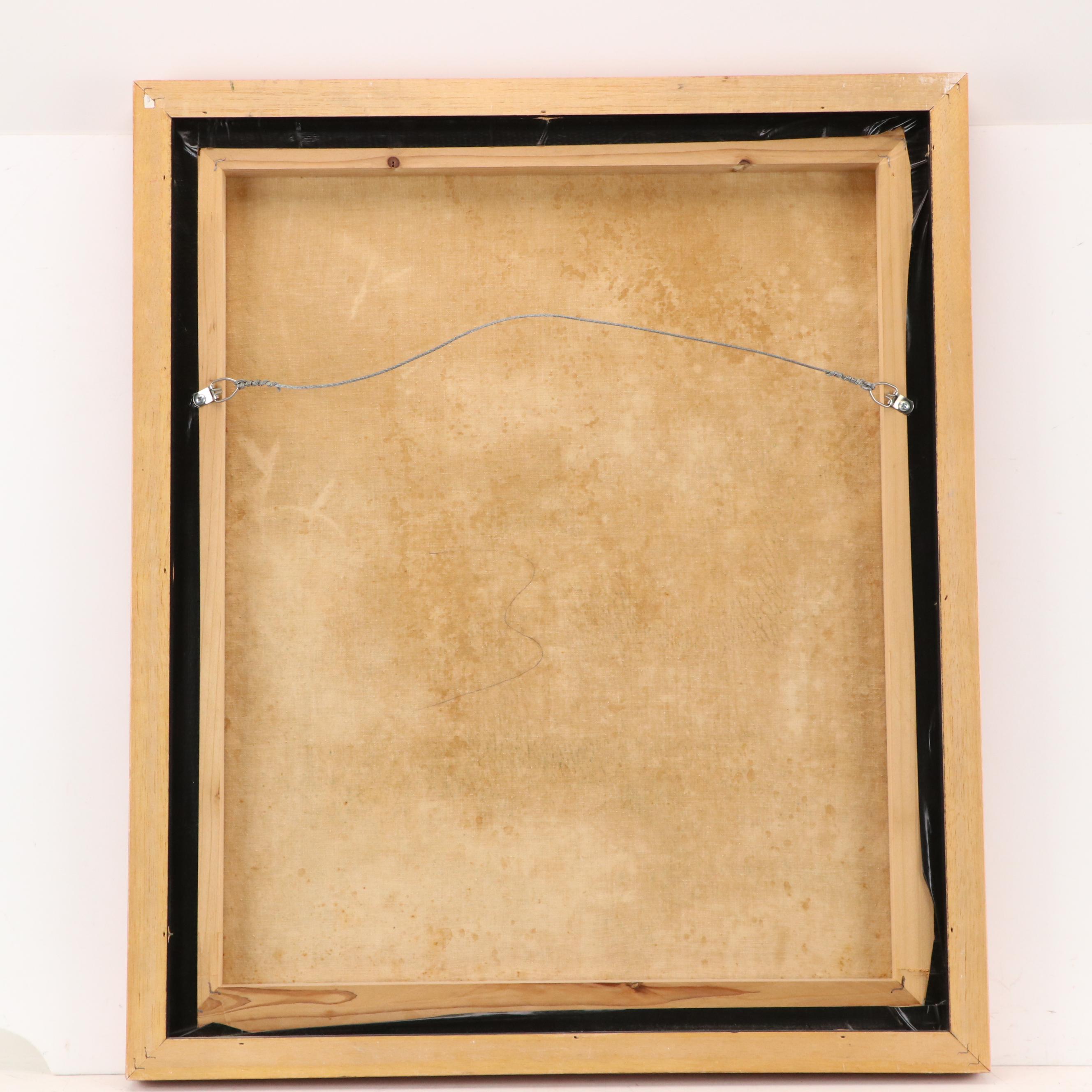 Manuel Rodriguez Oil Painting of Honduran Landscape, Late 20th Century