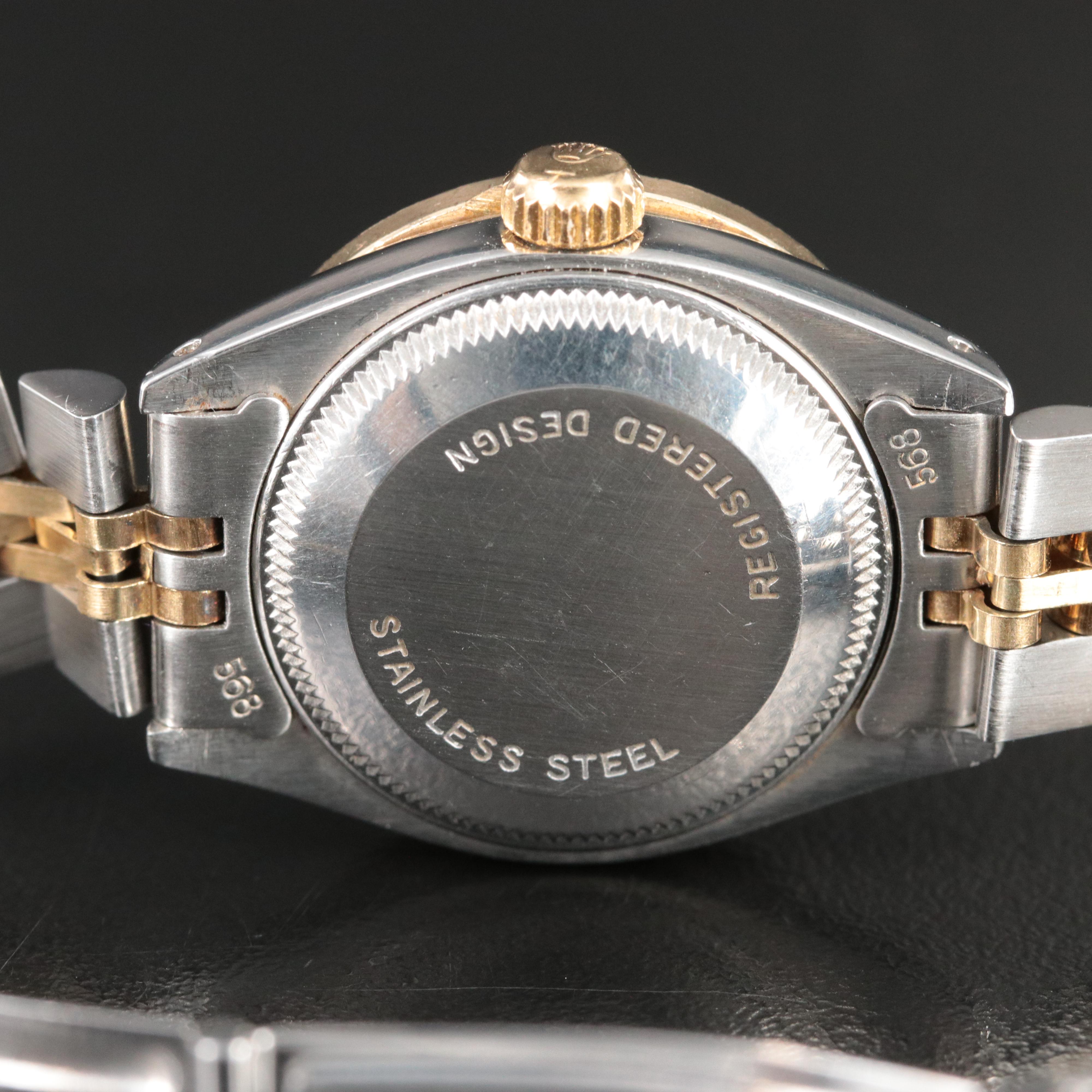 Rolex Datejust 6917 Custom Diamond Dial & Bezel Two-Tone Watch