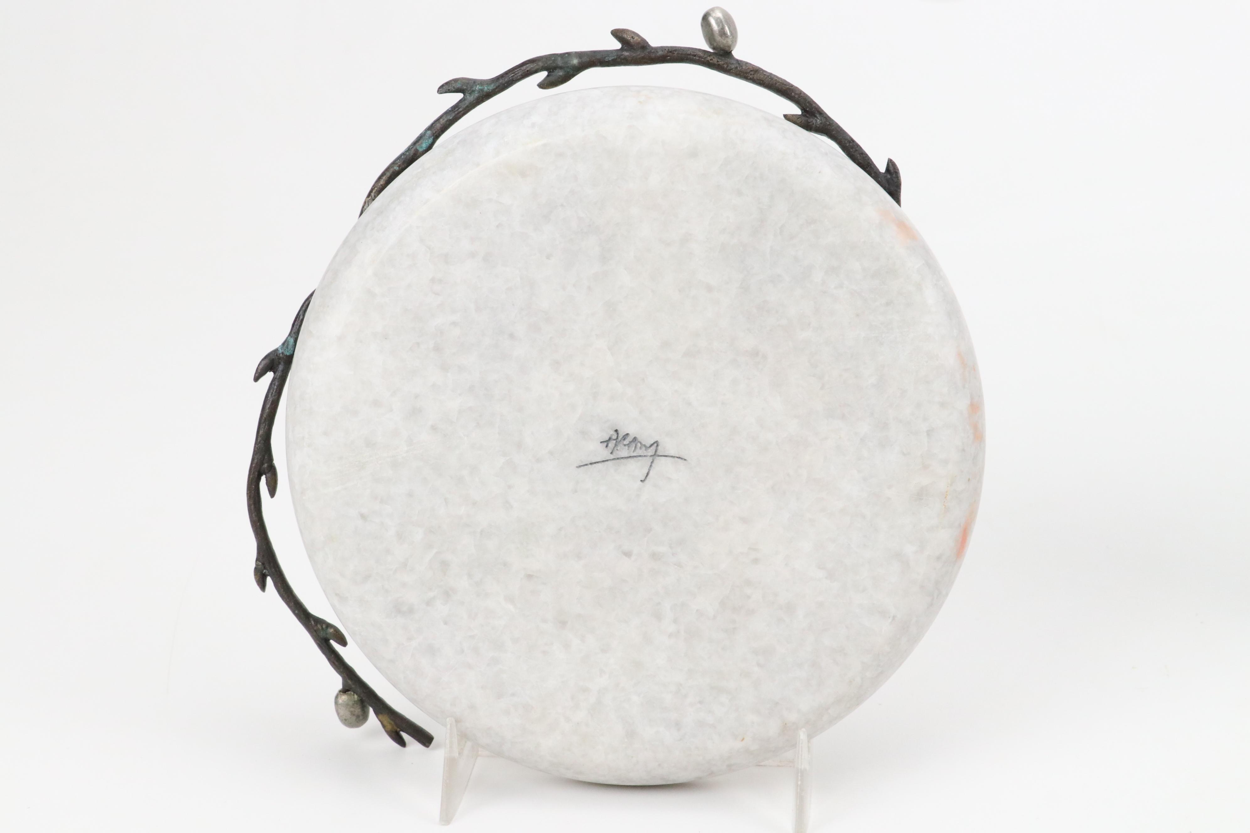 Aram Stone and Metal Tray with Covered Lazy Susan and Other Trays