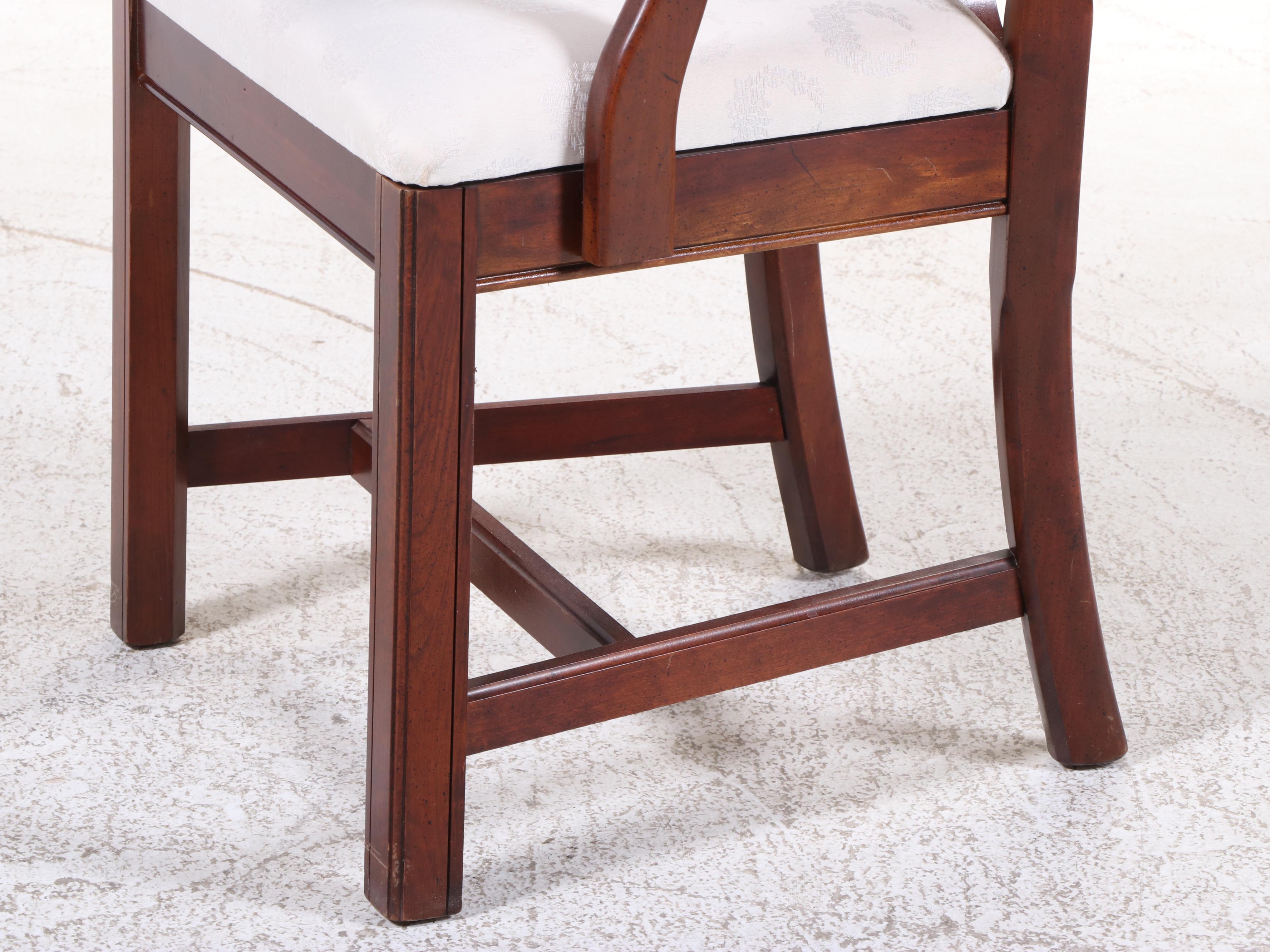 Baker Historic Charleston Reproduction Double Pedestal Dining Table with Chairs