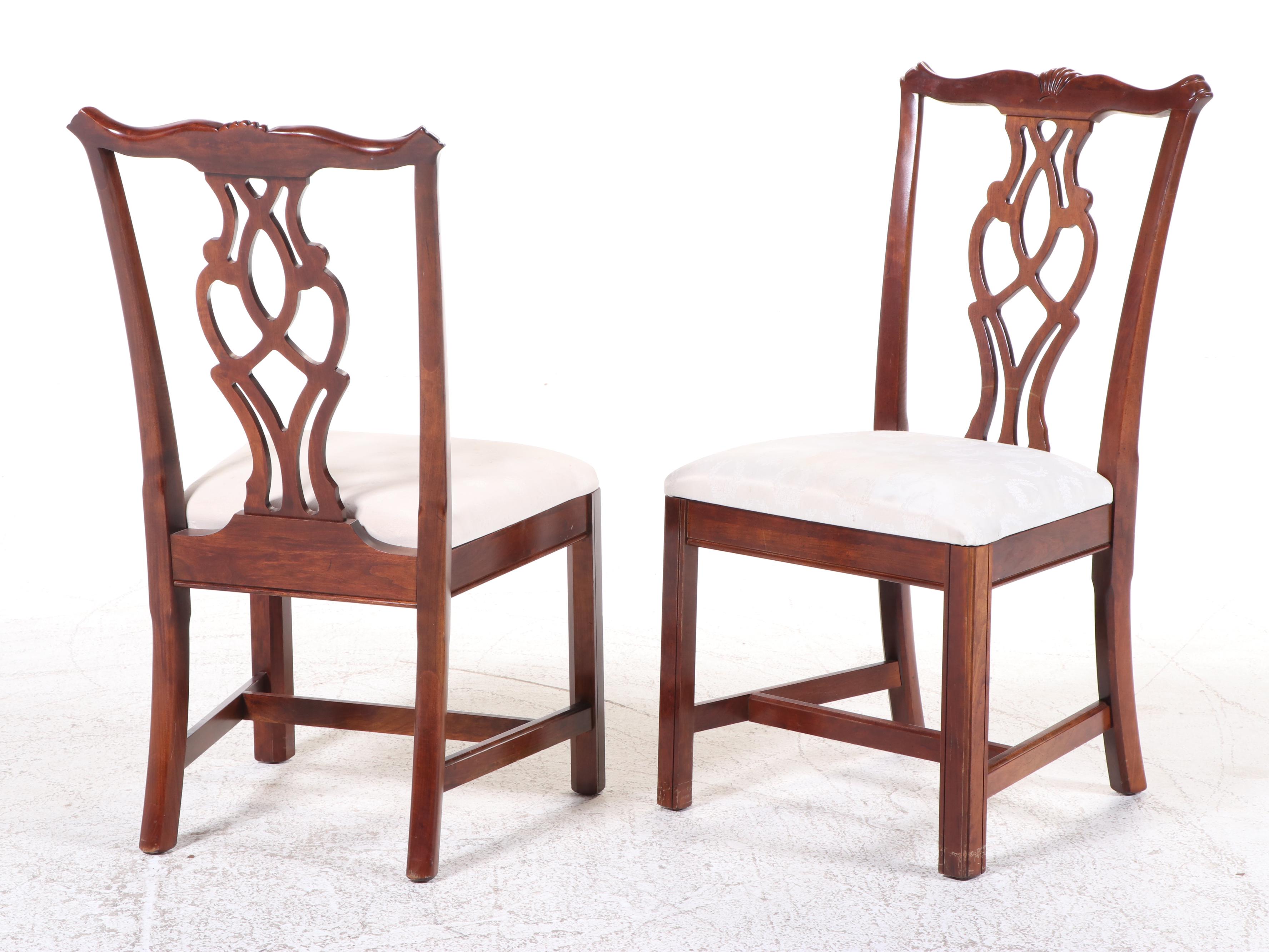 Baker Historic Charleston Reproduction Double Pedestal Dining Table with Chairs