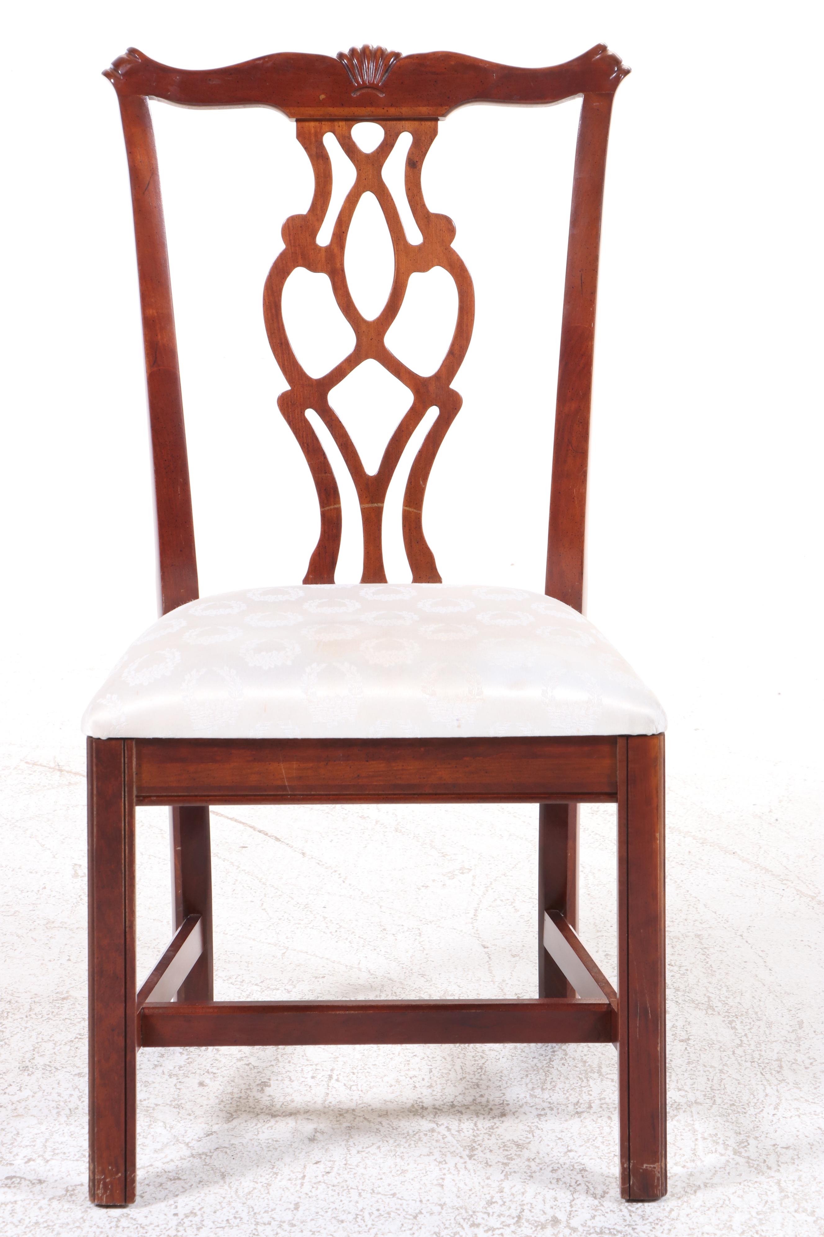 Baker Historic Charleston Reproduction Double Pedestal Dining Table with Chairs