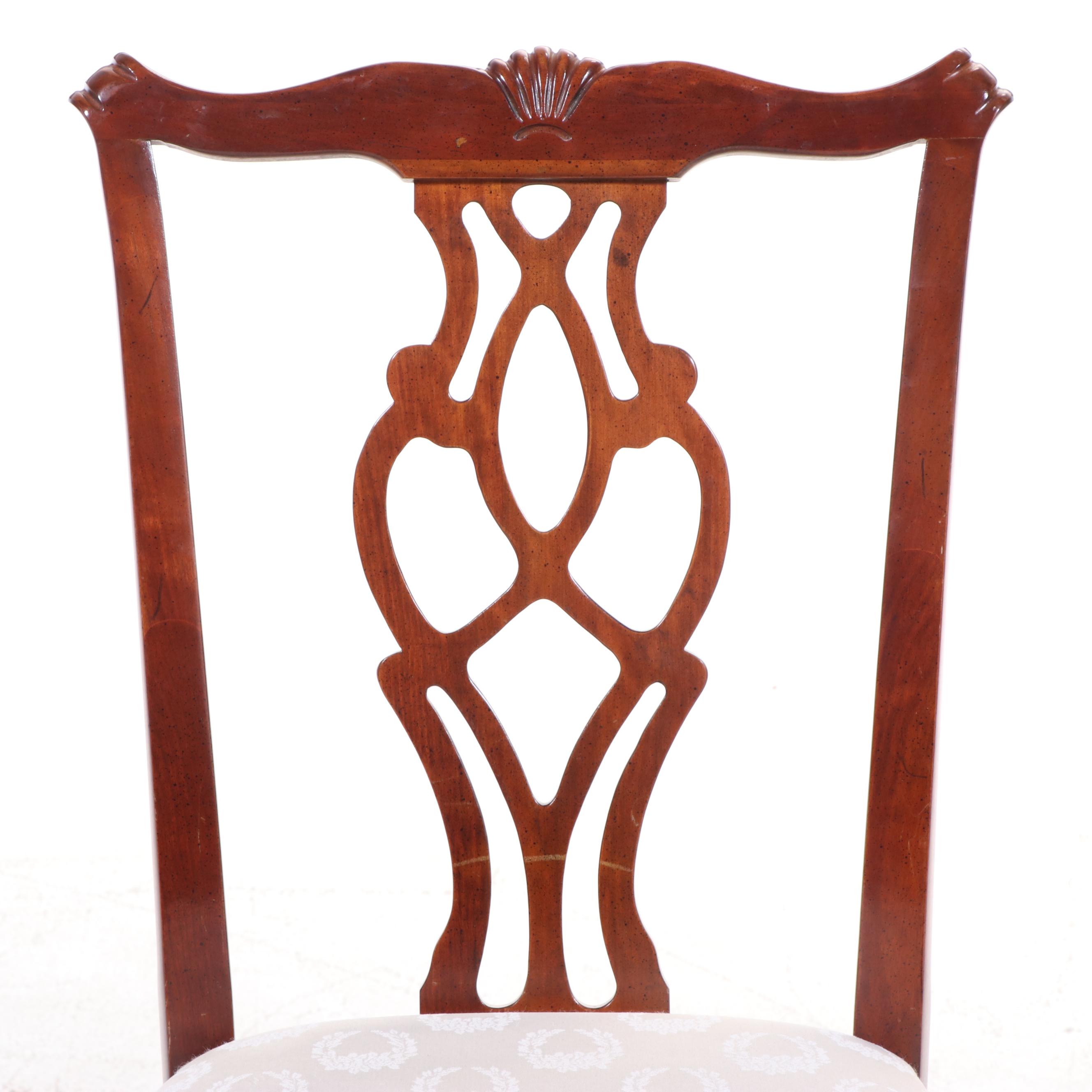 Baker Historic Charleston Reproduction Double Pedestal Dining Table with Chairs