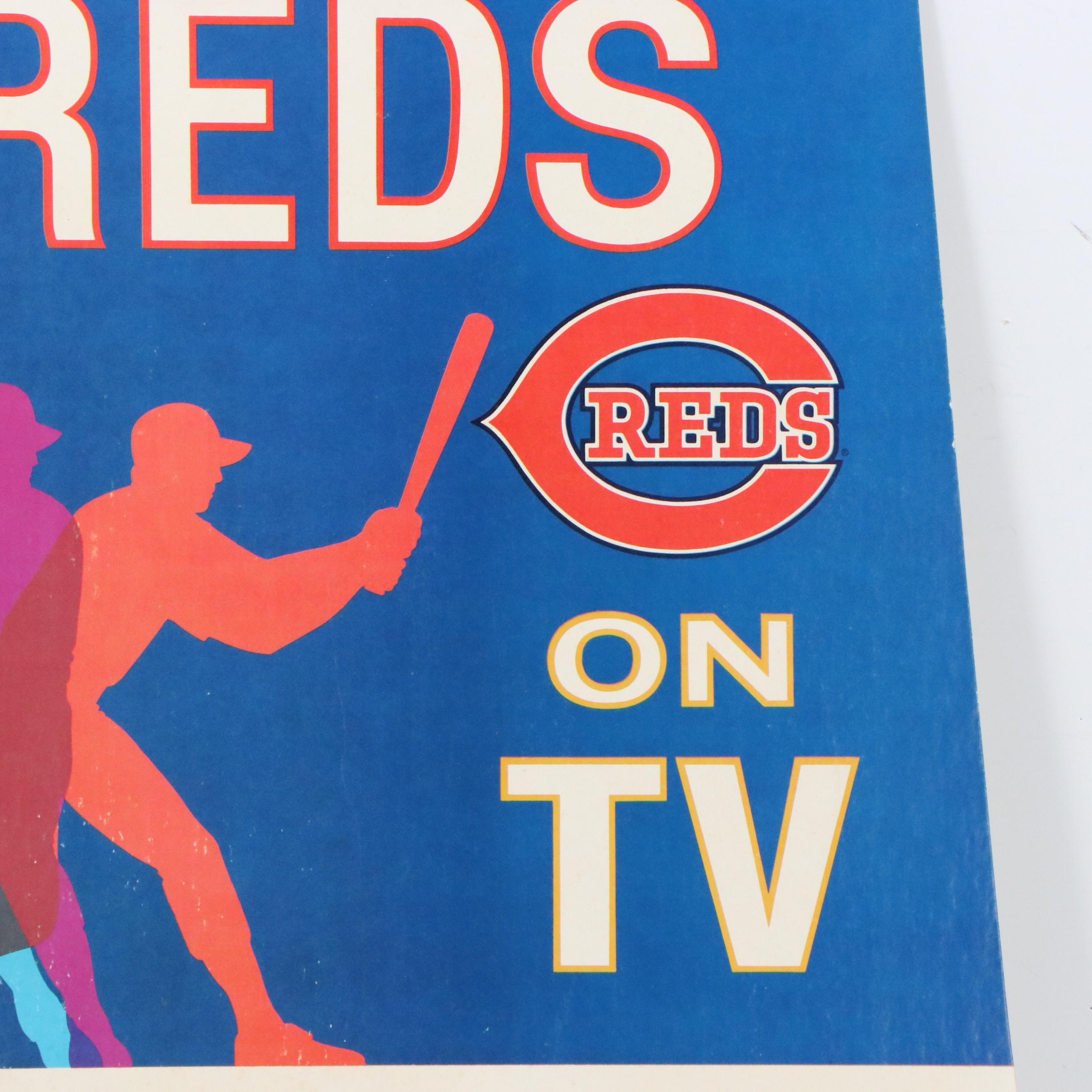 1978 Pabst Blue Ribbon Beer Cincinnati Reds Cardboard Schedules