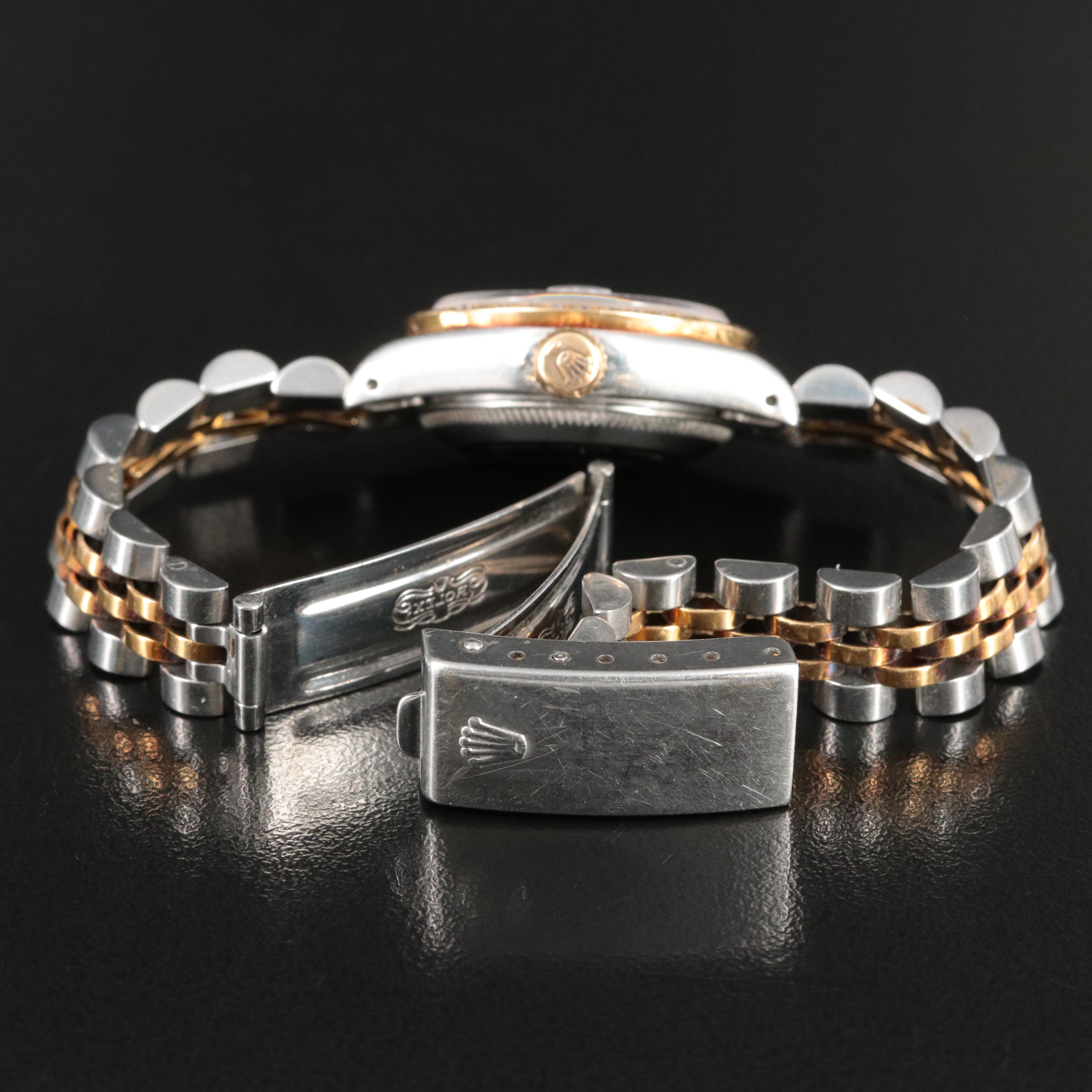 Rolex Oyster Perpetual Date 69190 Custom Diamond Set Watch