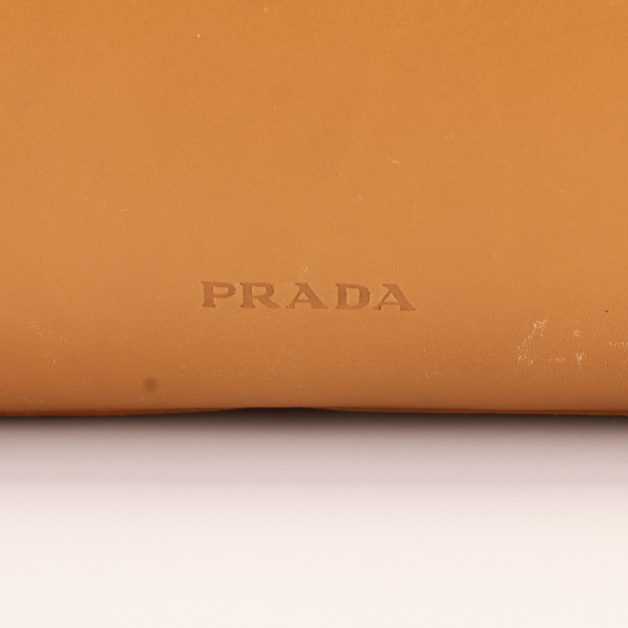Prada Monochrome Handbag in Carmel Leather