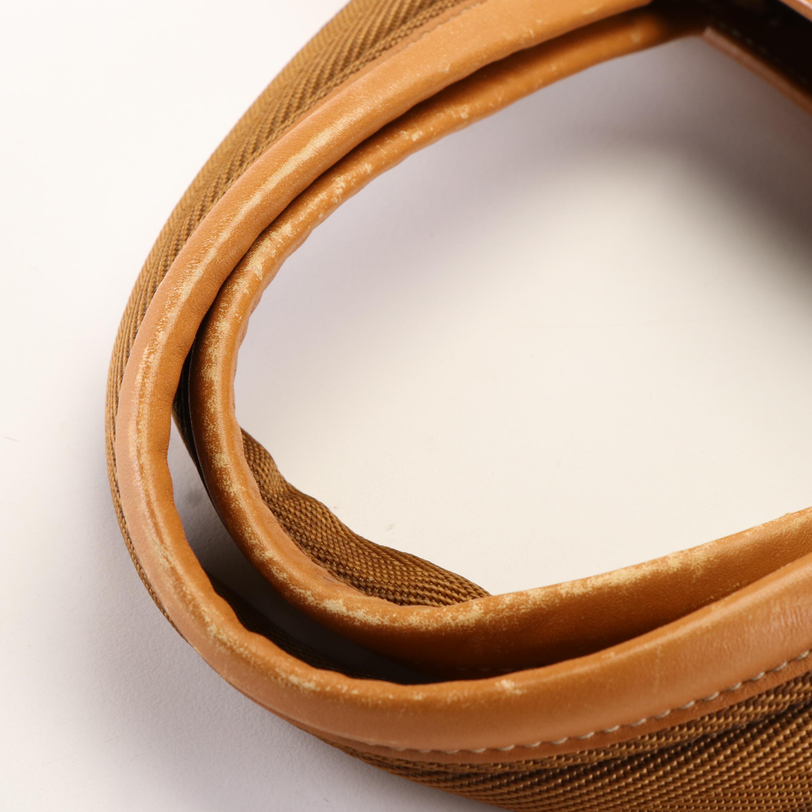 Prada Monochrome Handbag in Carmel Leather